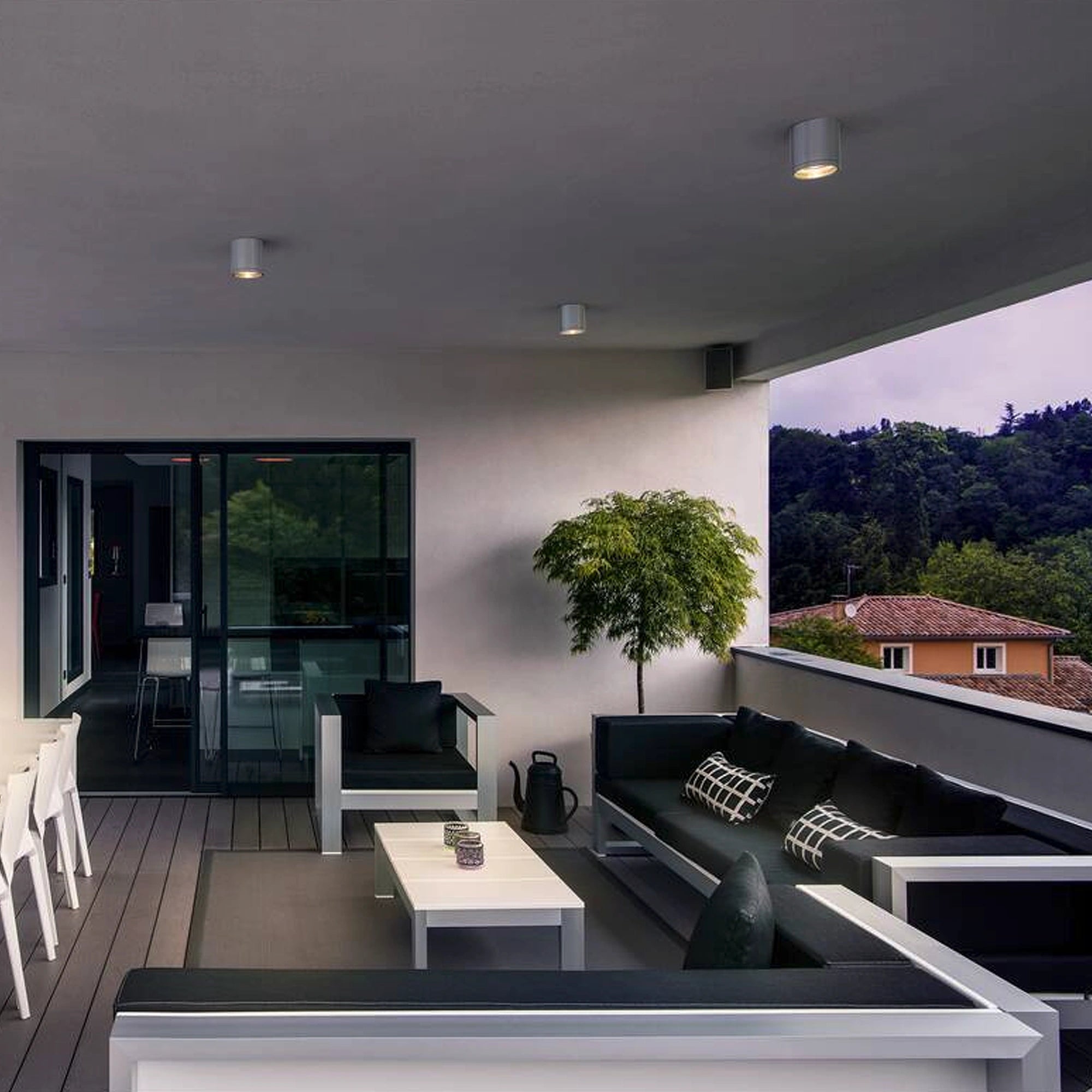 Stropna svjetiljka ROX, aluminij, 1xGU10, IP44