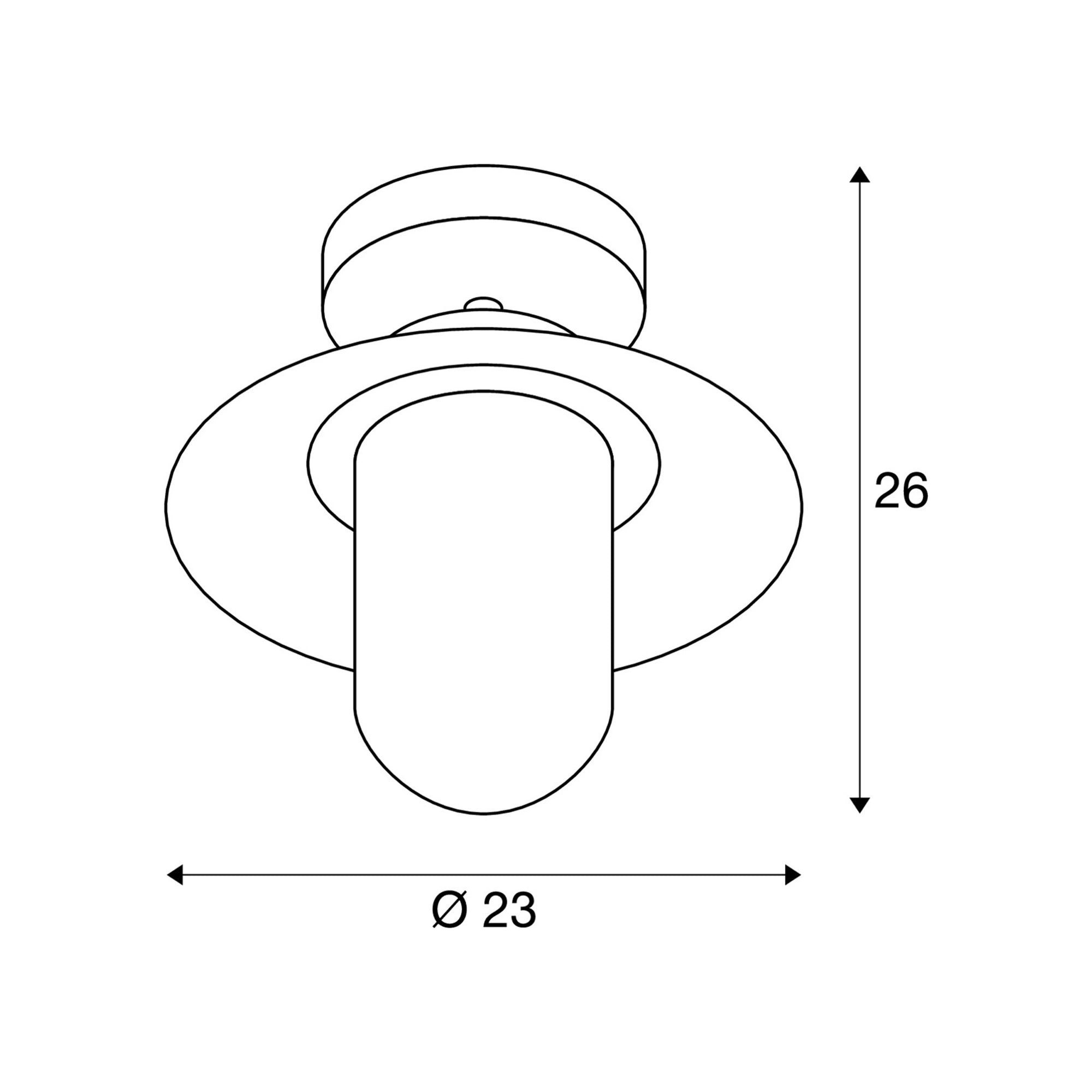 Stropna svjetiljka MOLAT, antracit, 1xE27, IP44