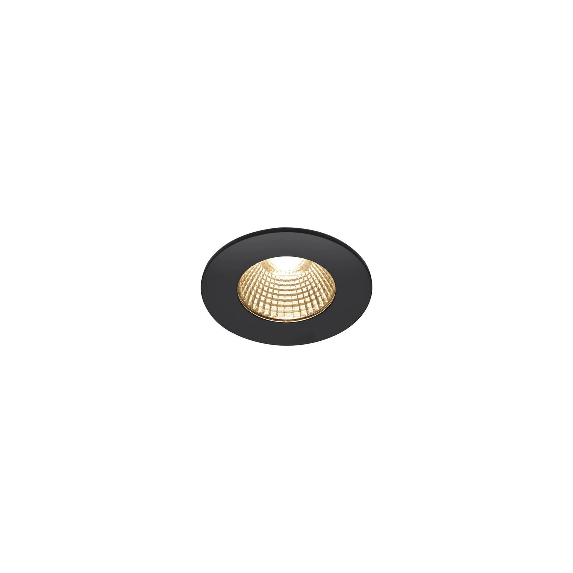 LED ugradbena svjetiljka PATTA-I, stropna, okrugla, crna, 7.3W, 1800-3000K, IP20/IP65