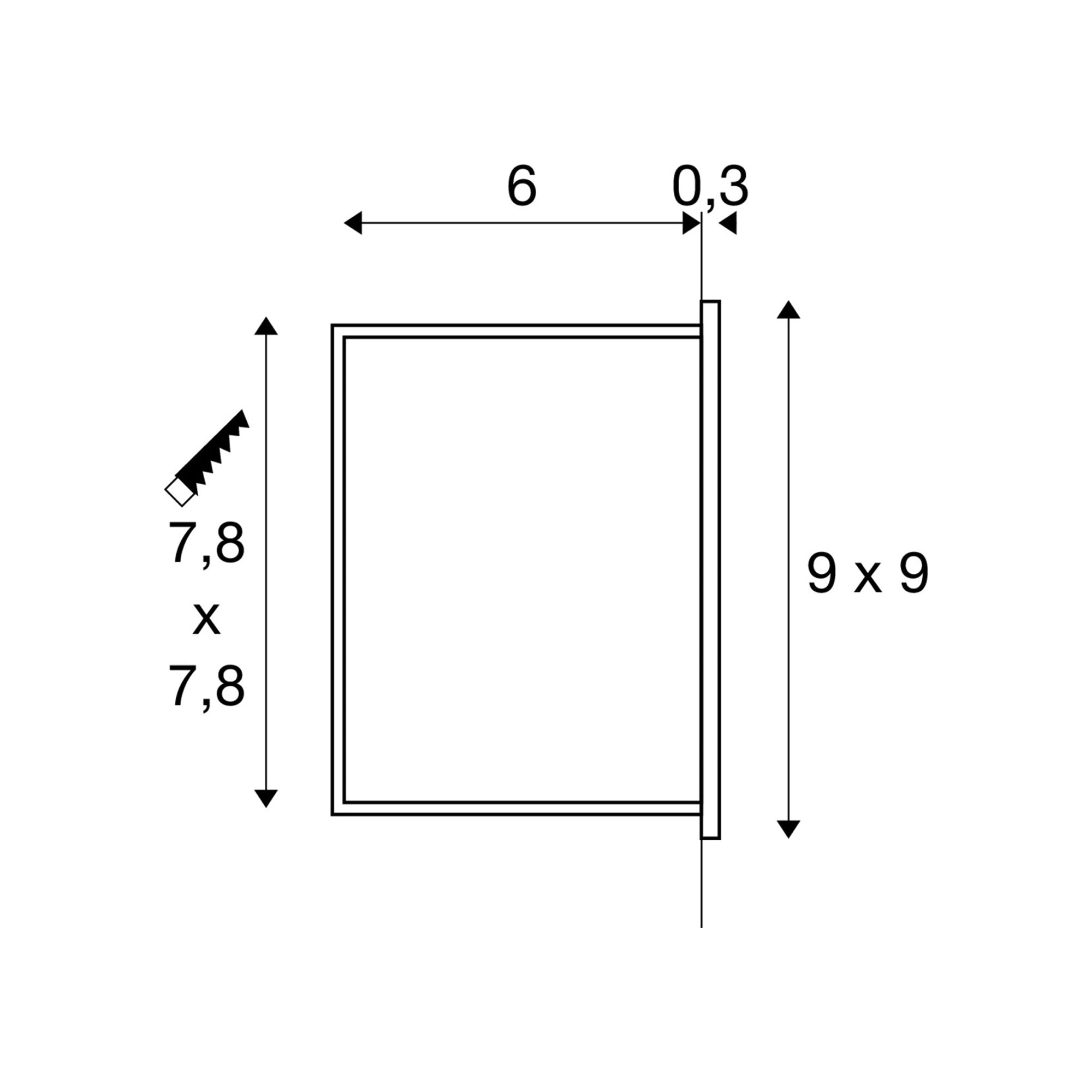 LED ugradbena svjetiljka MOBALA, zidna, bijela, 1.3W, 3000K, IP20