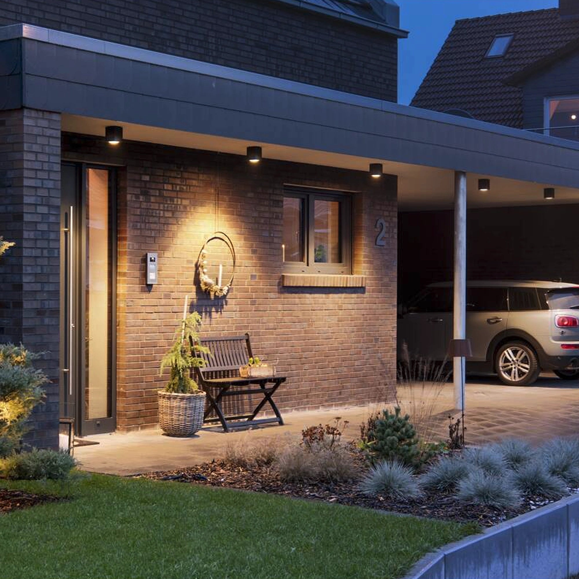 LED stropna svjetiljka ENOLA SQUARE M, antracit, 11W, 3000/4000K, IP65