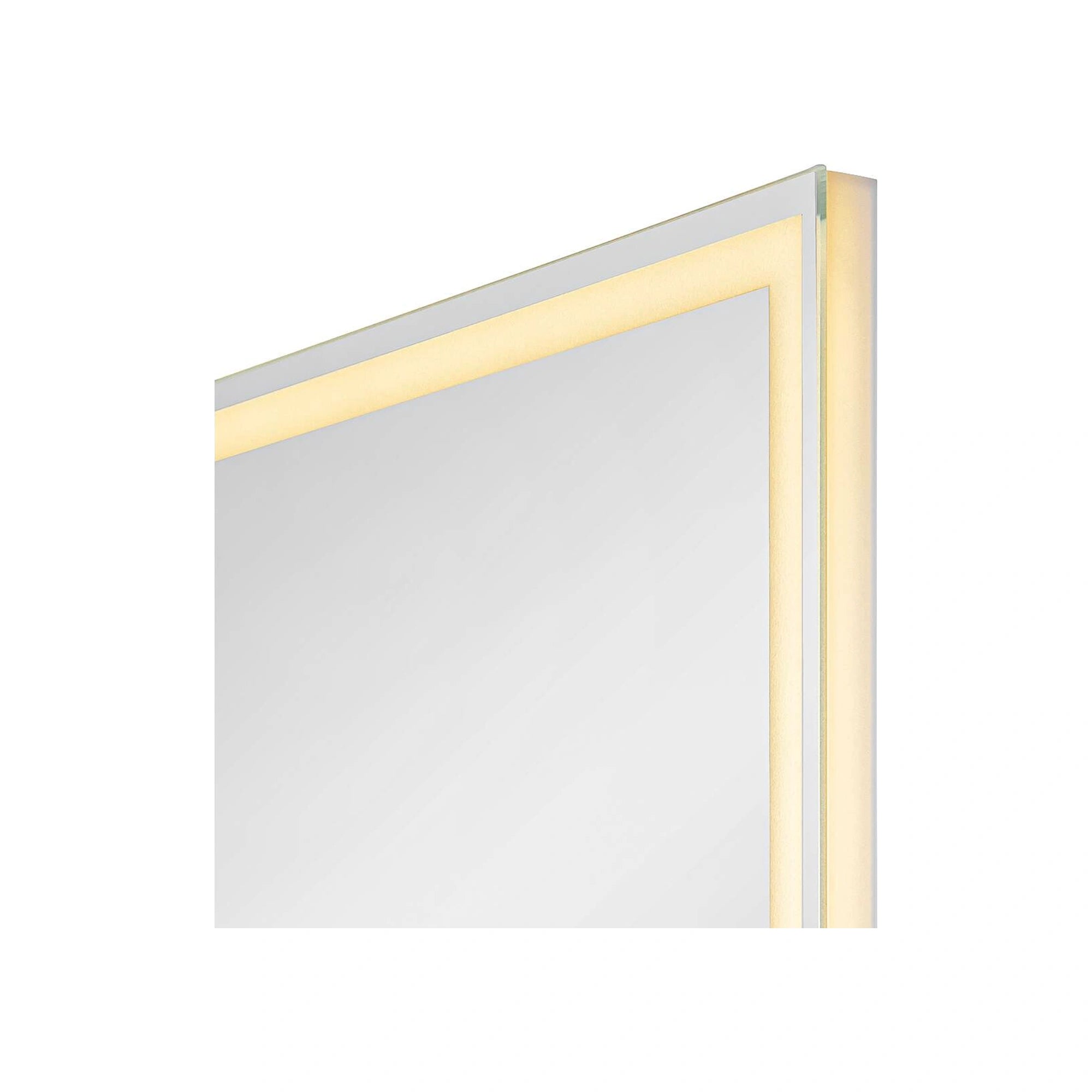 LED ogledalo TRUKKO, kvadratno, prozirno/mliječno, 25W, CCT, IP44