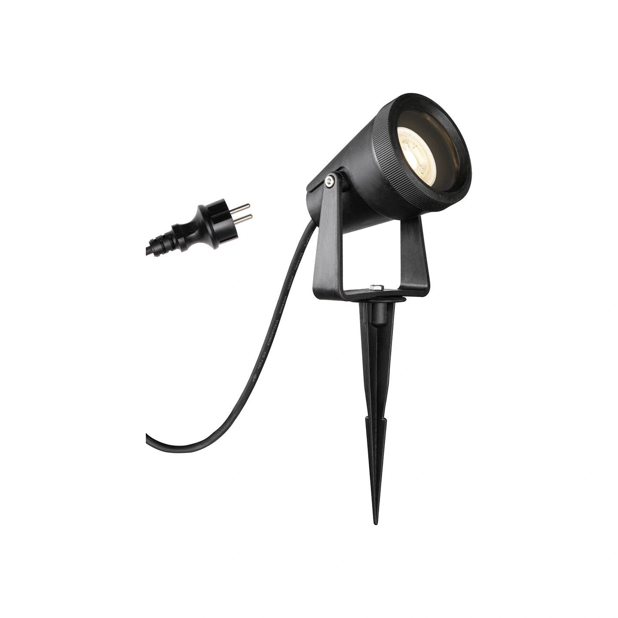 Vrtna spot svjetiljka SAMRINA, ubodna, crna, 1xGU10, IP65