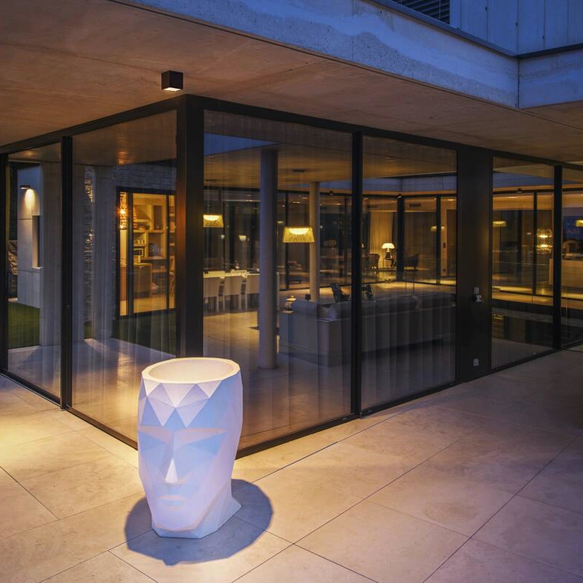 LED stropna svjetiljka CUBE, antracit, 15W, 2700/3000K, IP65