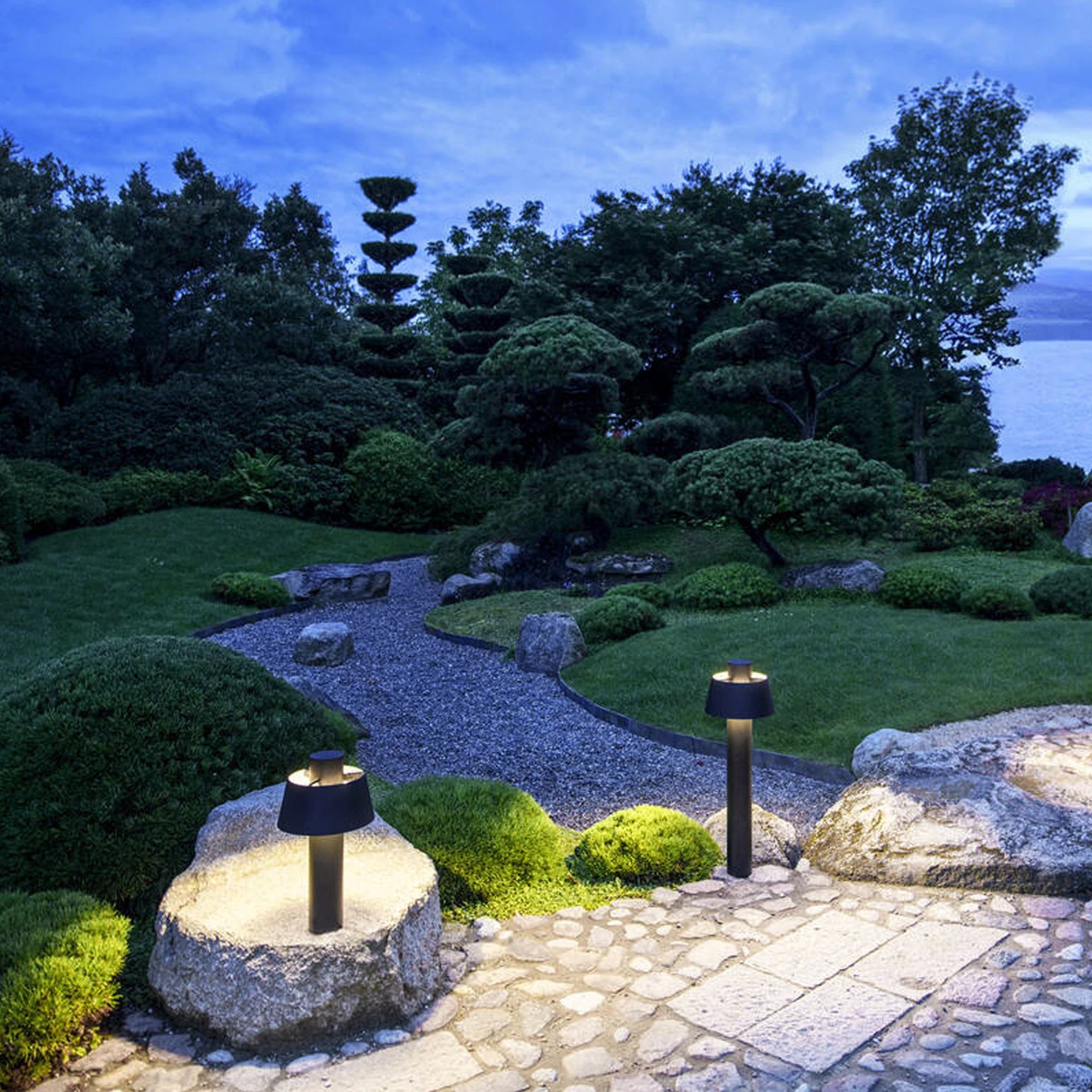 Vrtna svjetiljka PHOTONI 45, crna, 1xE27, IP65, 450mm