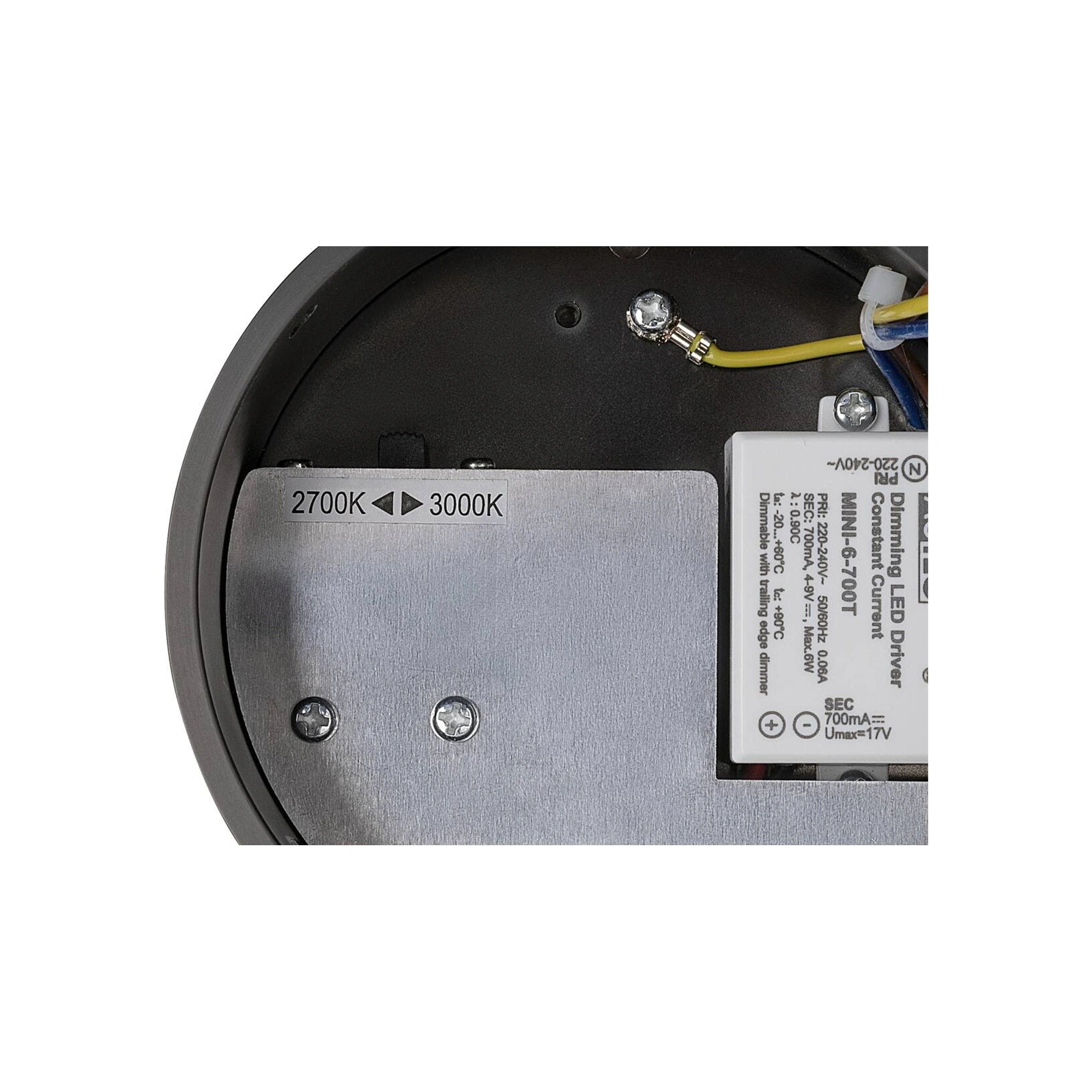 LED visilica QUIMERA, tamna bronca, 8.5W, 2700/3000K, IP20