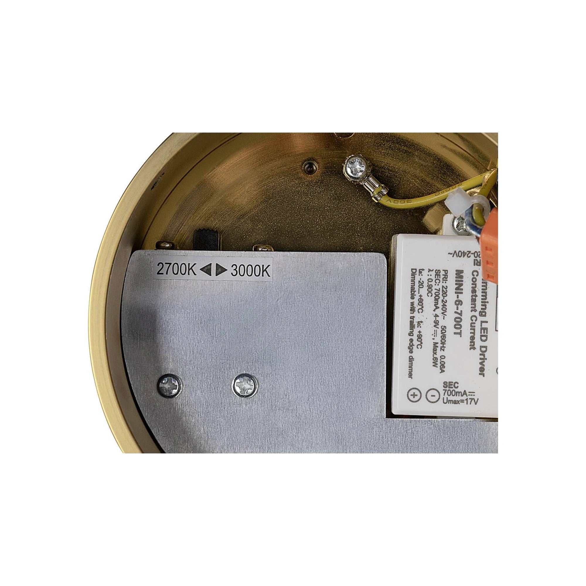 LED visilica QUIMERA, mesing, 8.5W, 2700/3000K, IP20