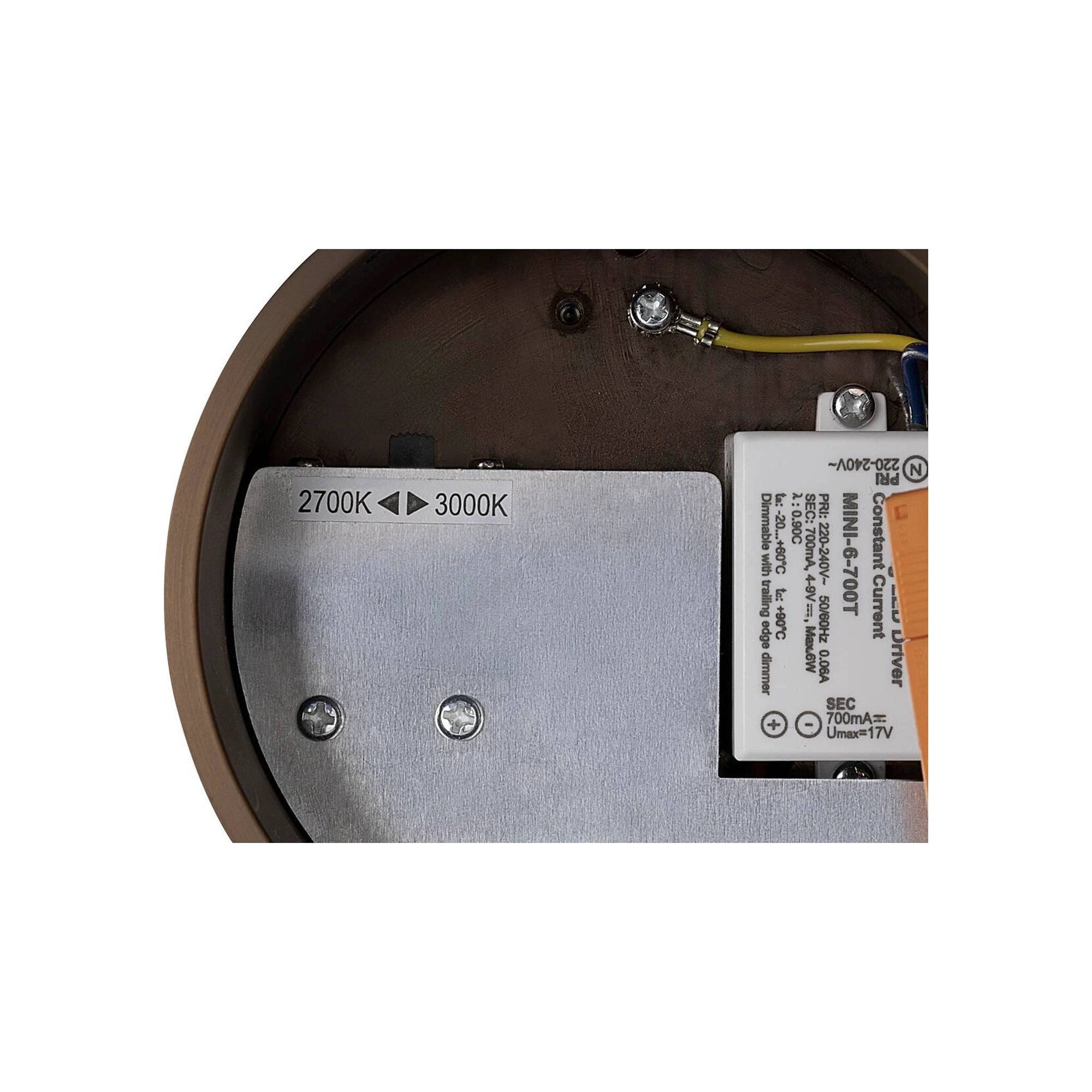 LED visilica QUIMERA, tamni bakar, 8.5W, 2700/3000K, IP20