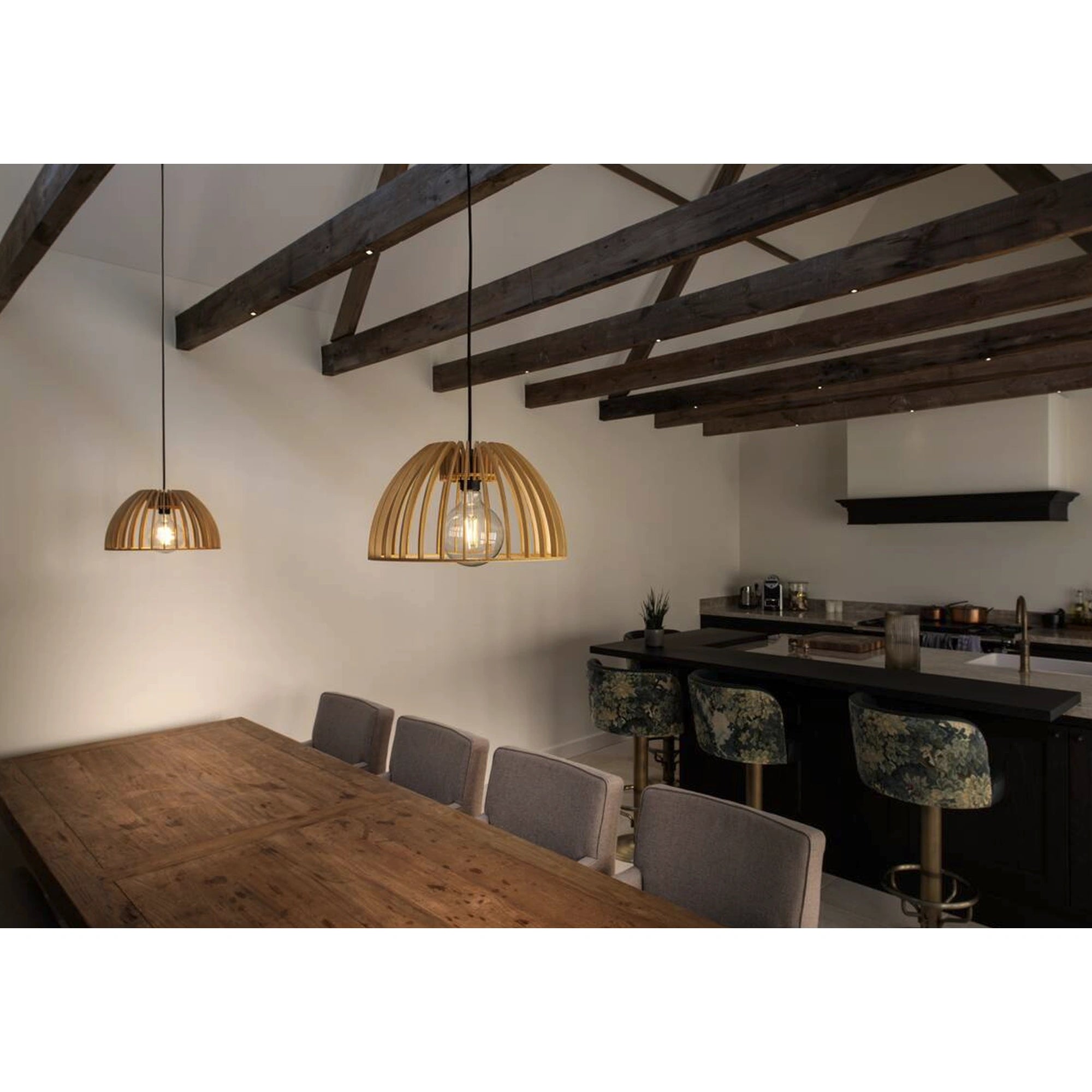 Visilica WUD, polukružna, drvena, 1xE27, IP20