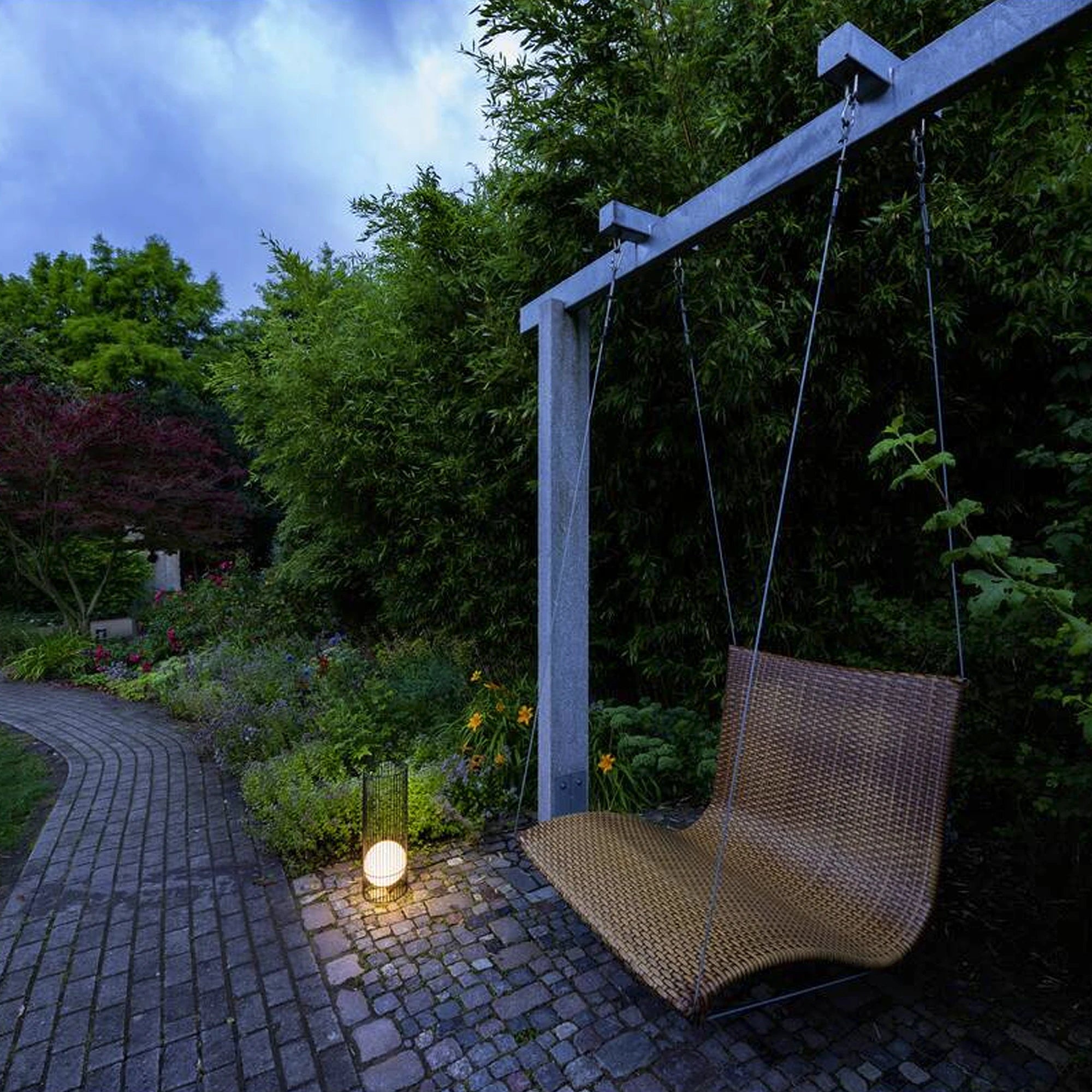 GRID SUN LED vrtna svjetiljka, crna, 8W, 2700K, IP44/IP65, 600mm