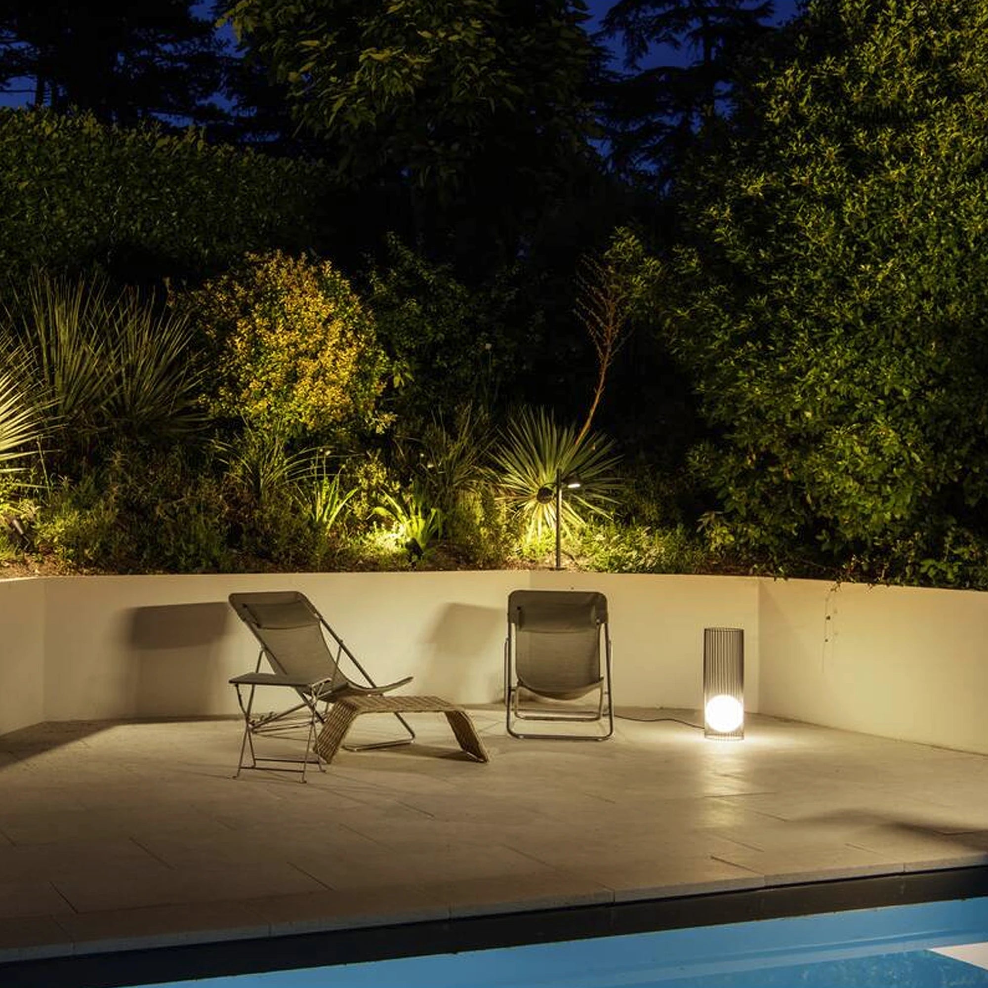 GRID SUN LED vrtna svjetiljka, crna, 8W, 2700K, IP44/IP65, 600mm