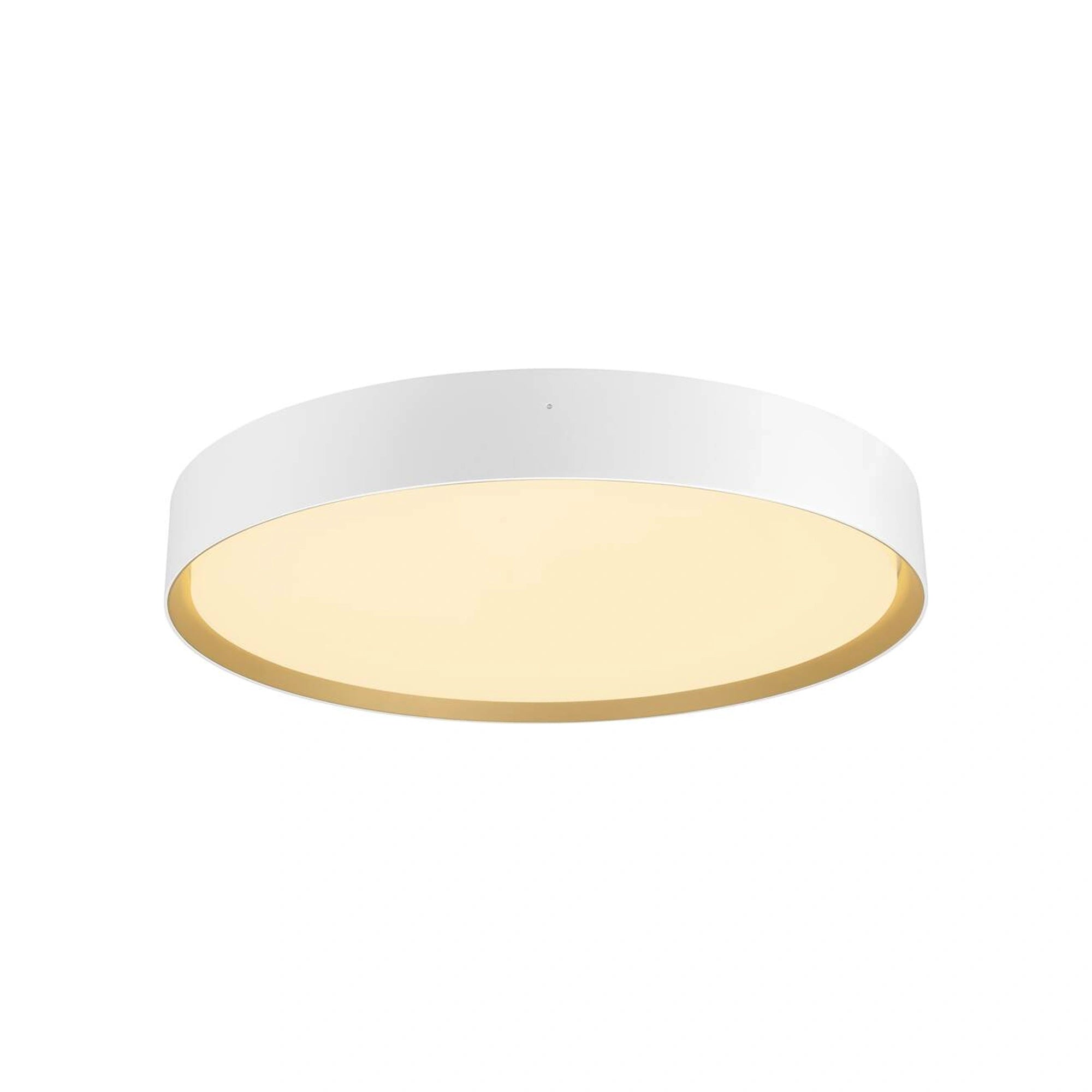 LED stropna svjetiljka DECONA 42, bijelo/zlatna, 23W, IP44, Ø420mm