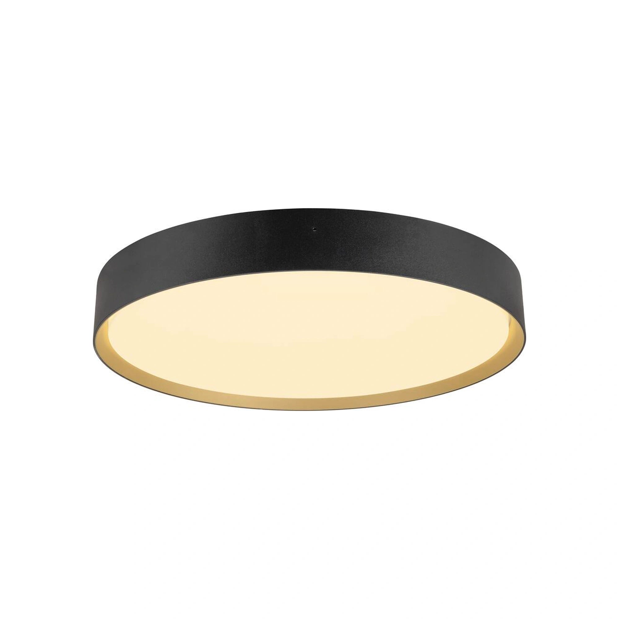 LED stropna svjetiljka DECONA 42, crno/zlatna, 23W, IP44, Ø420mm