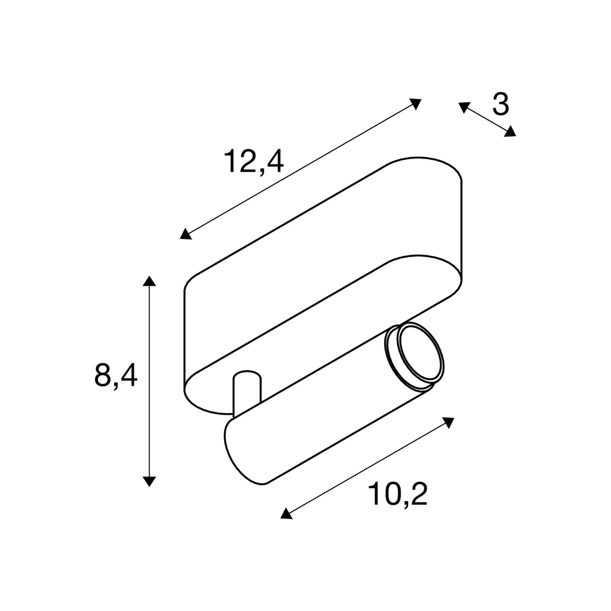 LED spot svjetiljka GRIP! S, stropna, zlatno/crna, 11W, IP20