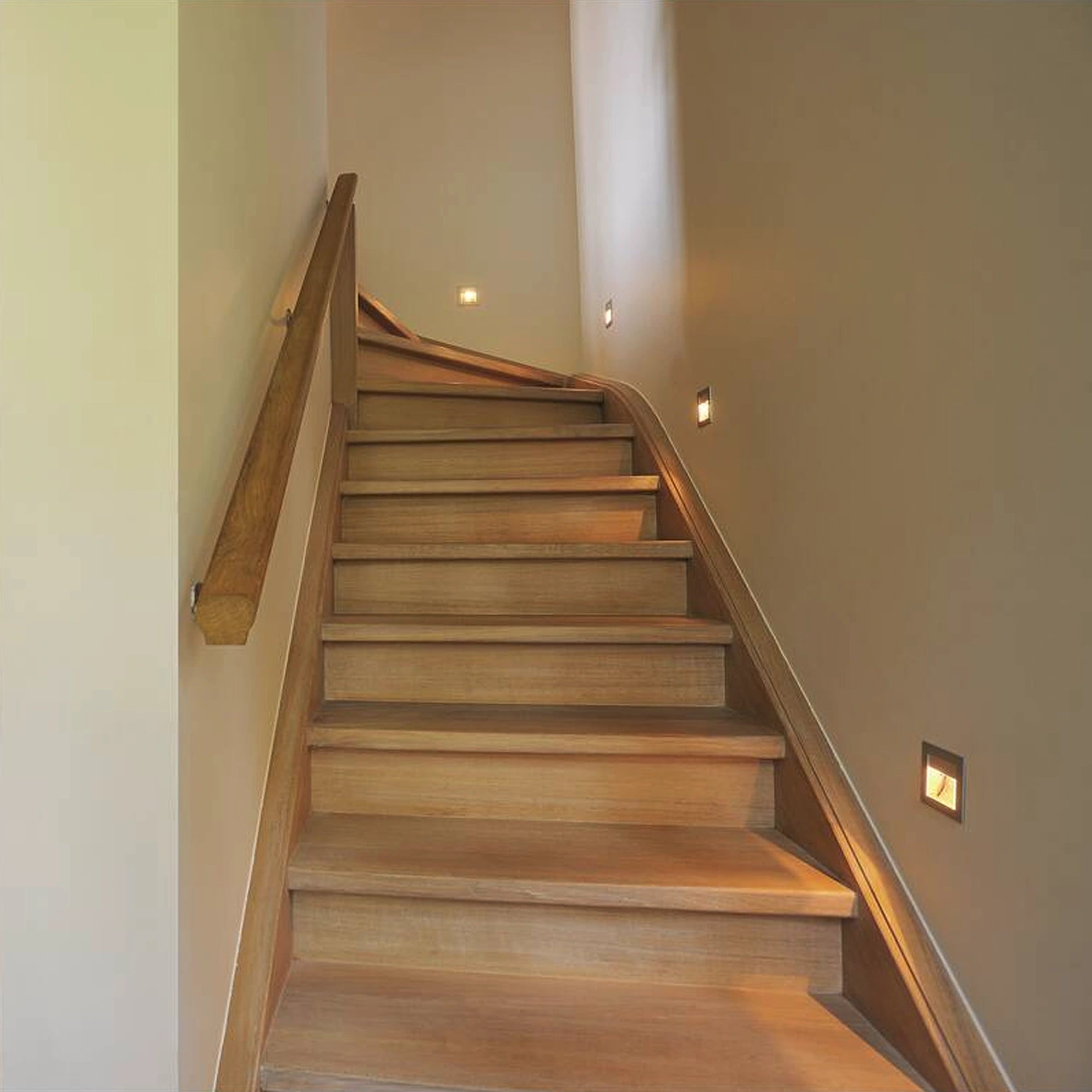 LED ugradbena svjetiljka FRAME CURVE, zidna, siva, 1W, 3000K, IP20