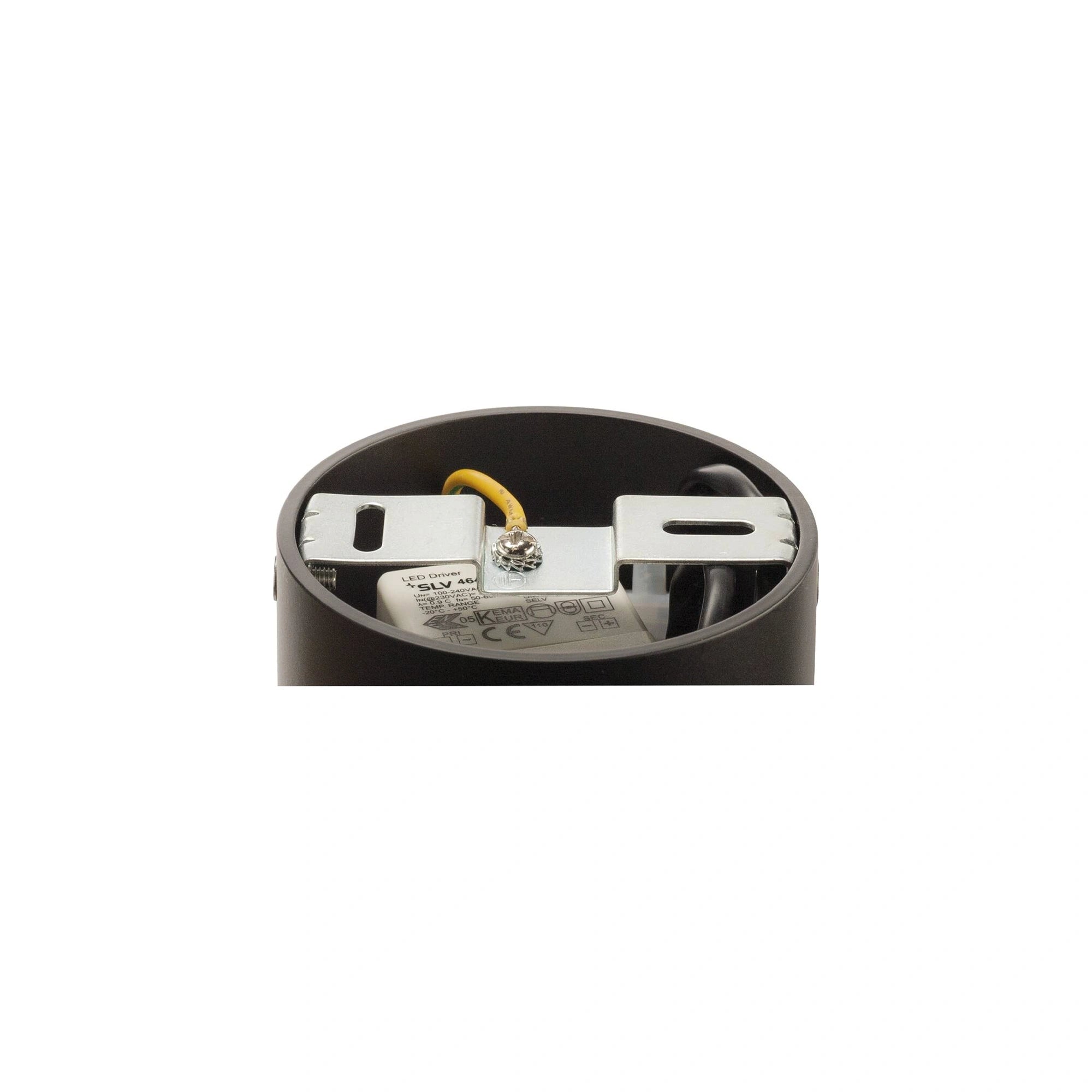 LED spot svjetiljka TRILEDO, stropna, okrugla, crna, 6.4W, 3000K, IP20