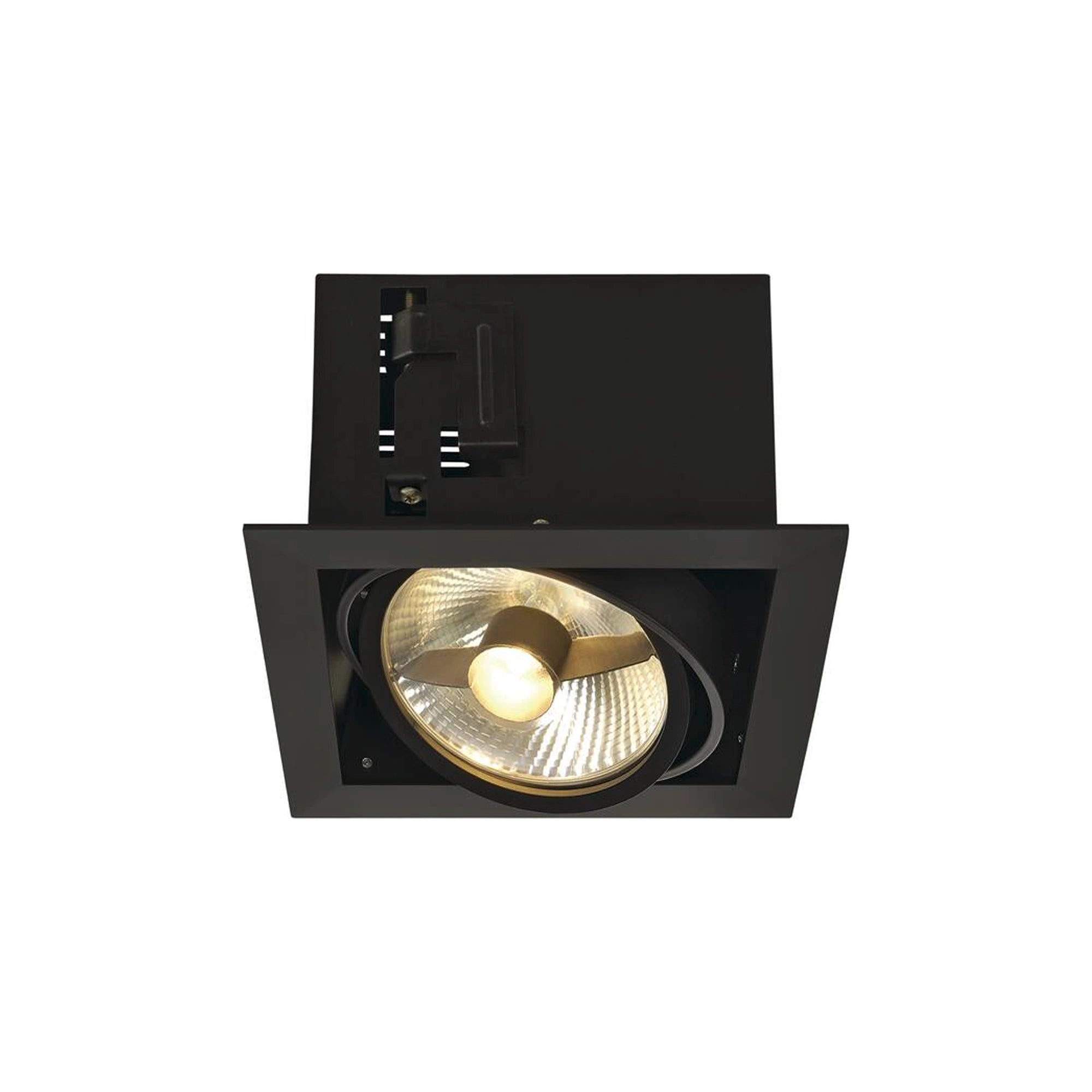 Ugradbena svjetiljka KADUX, stropna, crna, 1xGU10, IP20