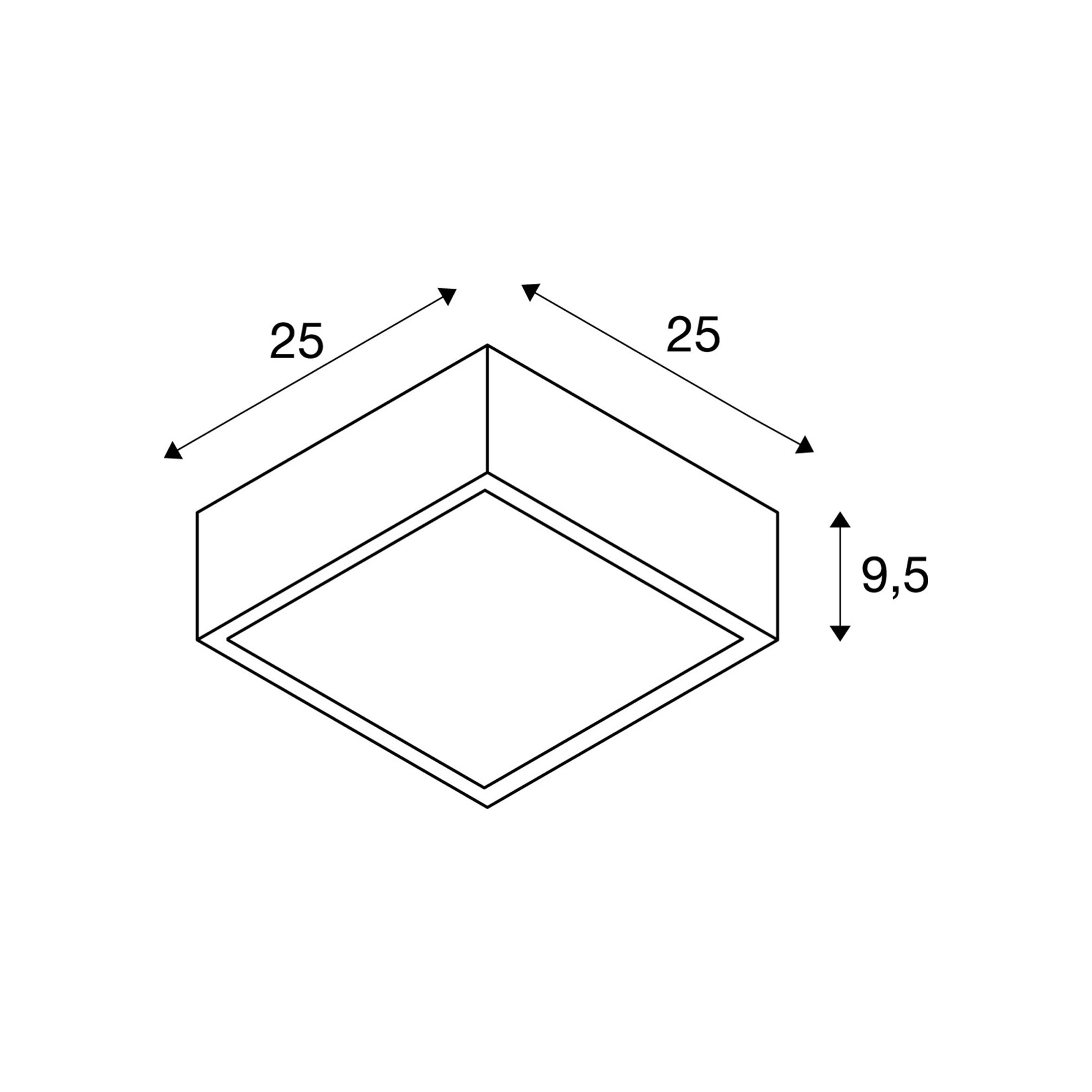 Stropna svjetiljka PLASTRA 104, bijela, 2xE27, IP20