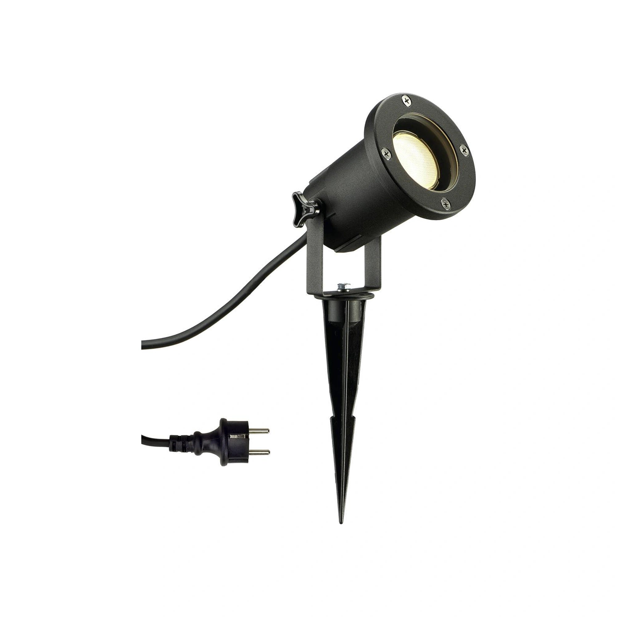 Vrtna spot svjetiljka BIG NAUTILUS, ubodna, crna, 1xGU10, IP44/IP65