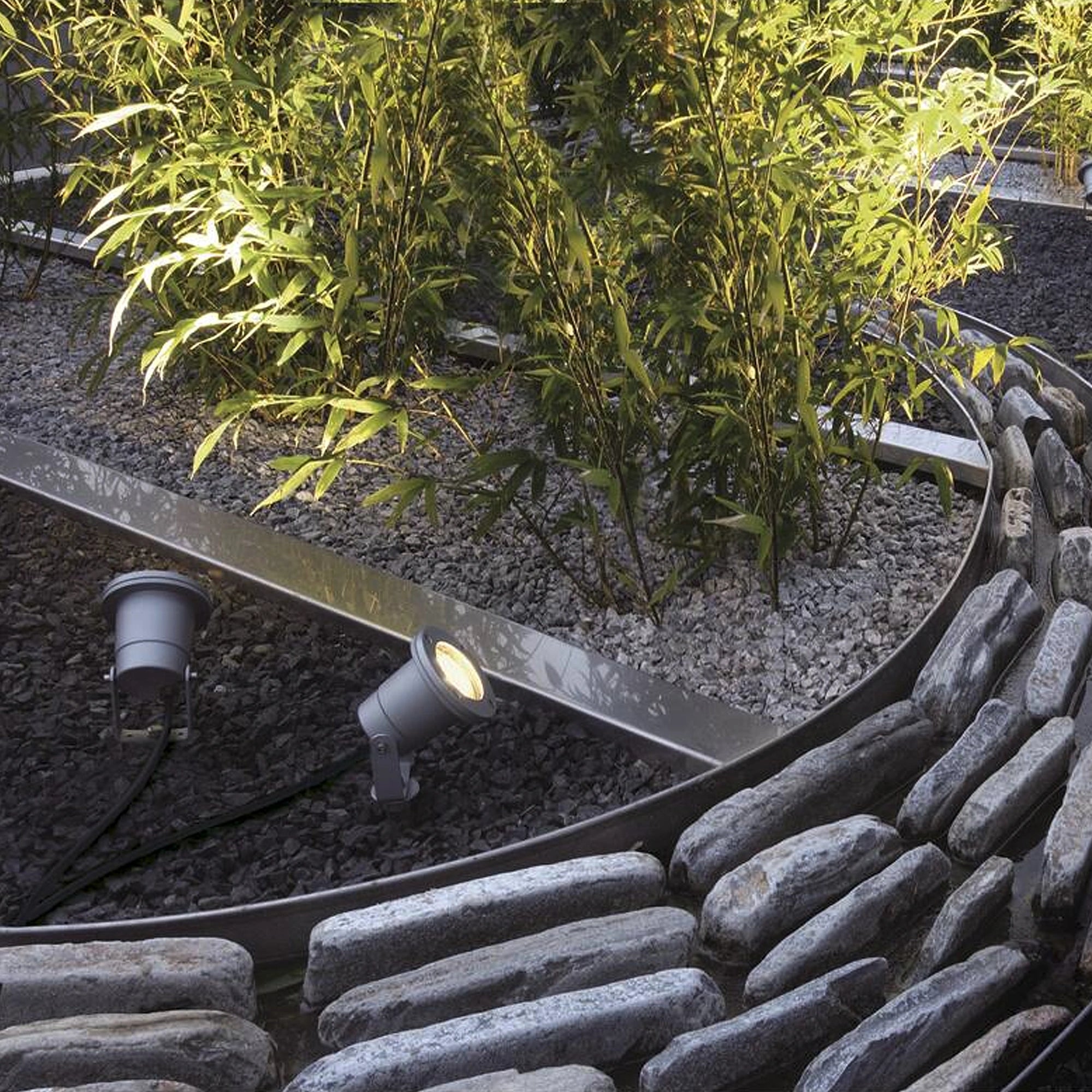 Vrtna spot svjetiljka NAUTILUS 10, ubodna, siva, 1xGU10, IP65