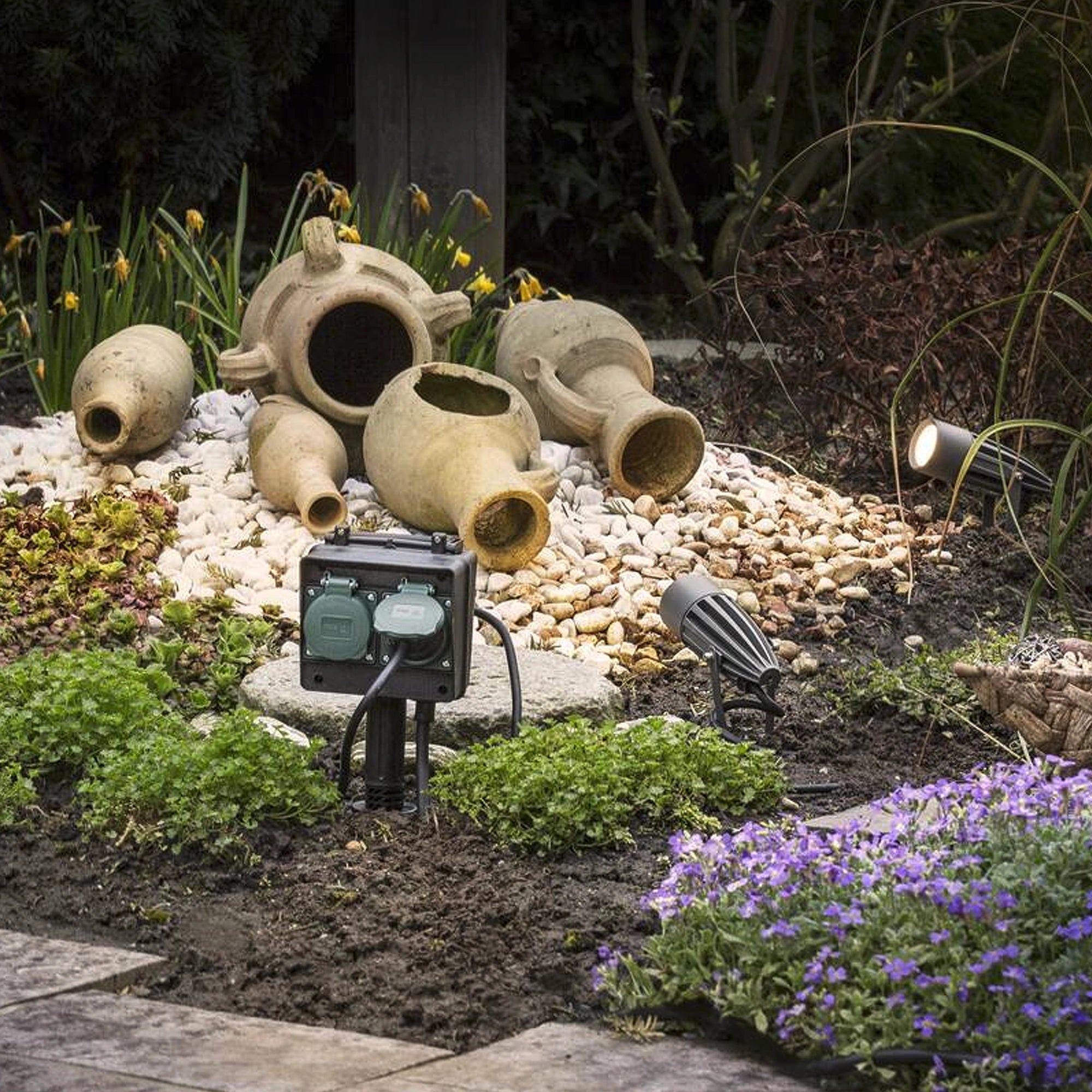 LED vrtna spot svjetiljka SYNA, ubodna, antracit, 9W, 3000K, IP55