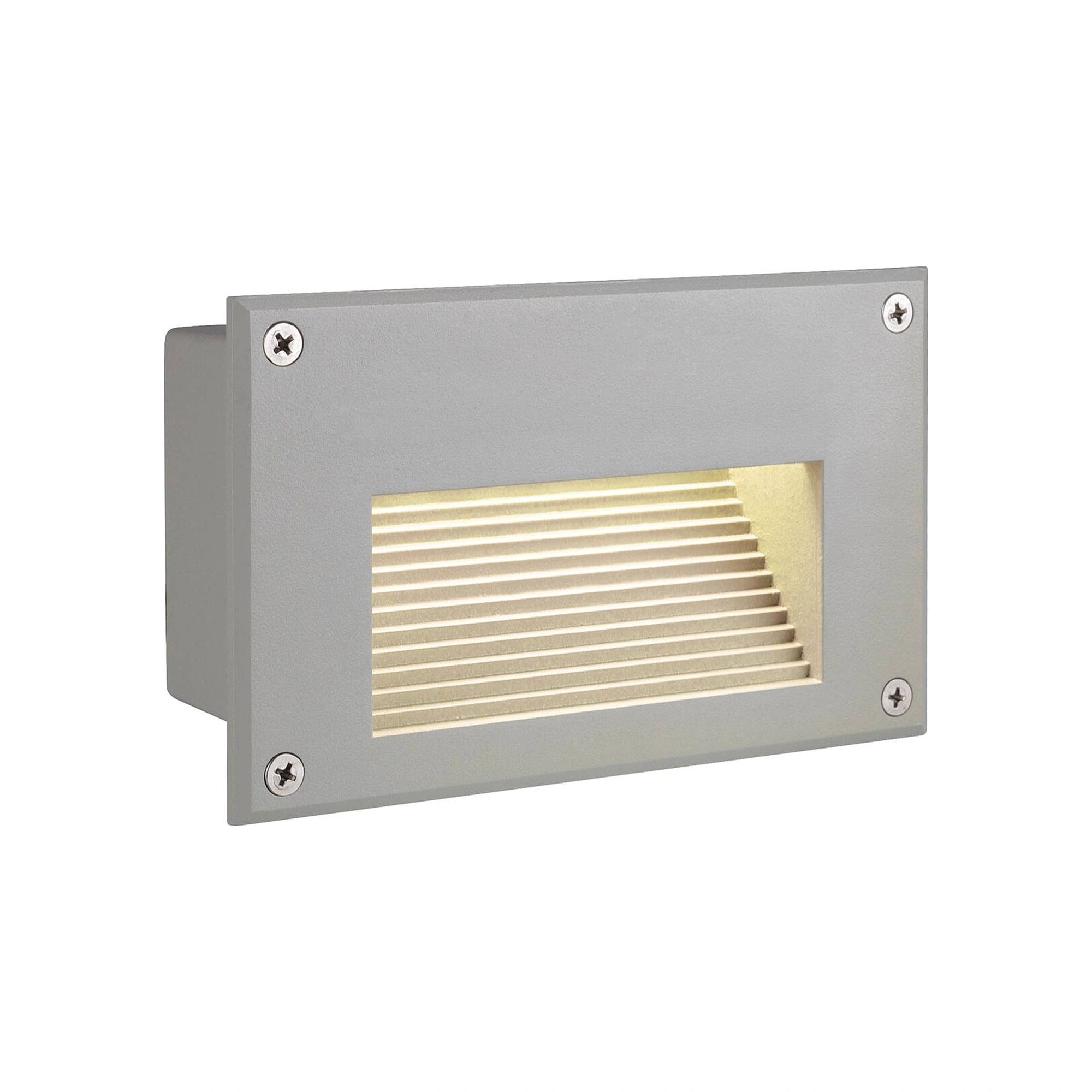 LED zidna svjetiljka BRICK DOWNUNDER, ugradbena, siva, 1.4W, 3000K, IP54