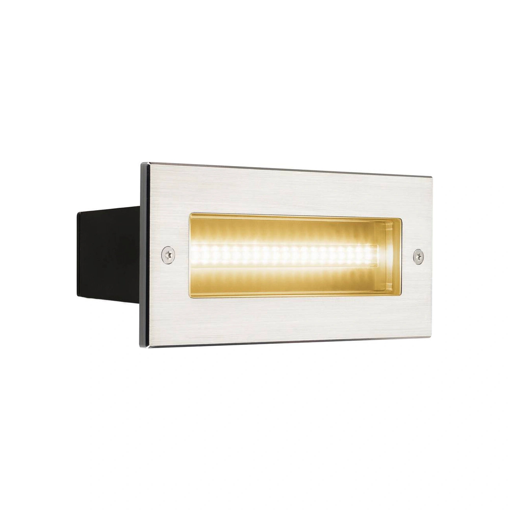 LED zidna svjetiljka BRICK, ugradbena, simetrična, nehrđajući čelik, 9.5W, 3000K, IP65