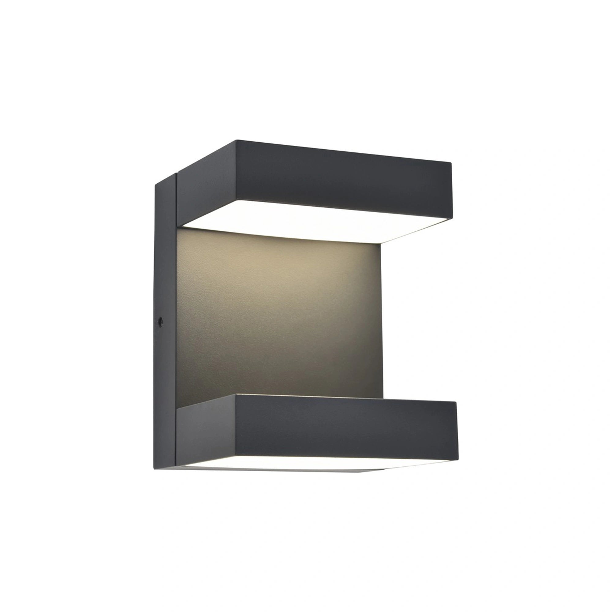 LED zidna svjetiljka TWISTO, tamno siva, 13W, 3000K/4000K, IP65