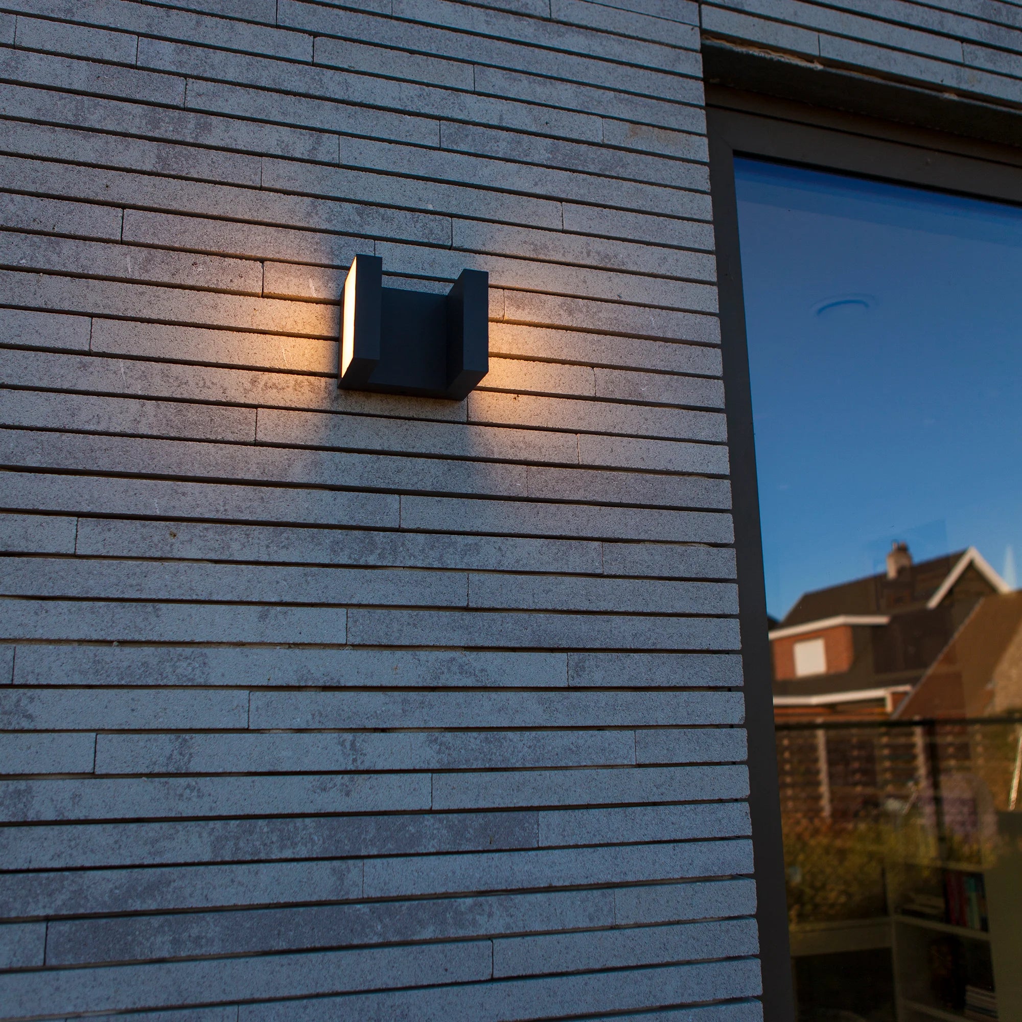 LED zidna svjetiljka TWISTO, tamno siva, 13W, 3000K/4000K, IP65