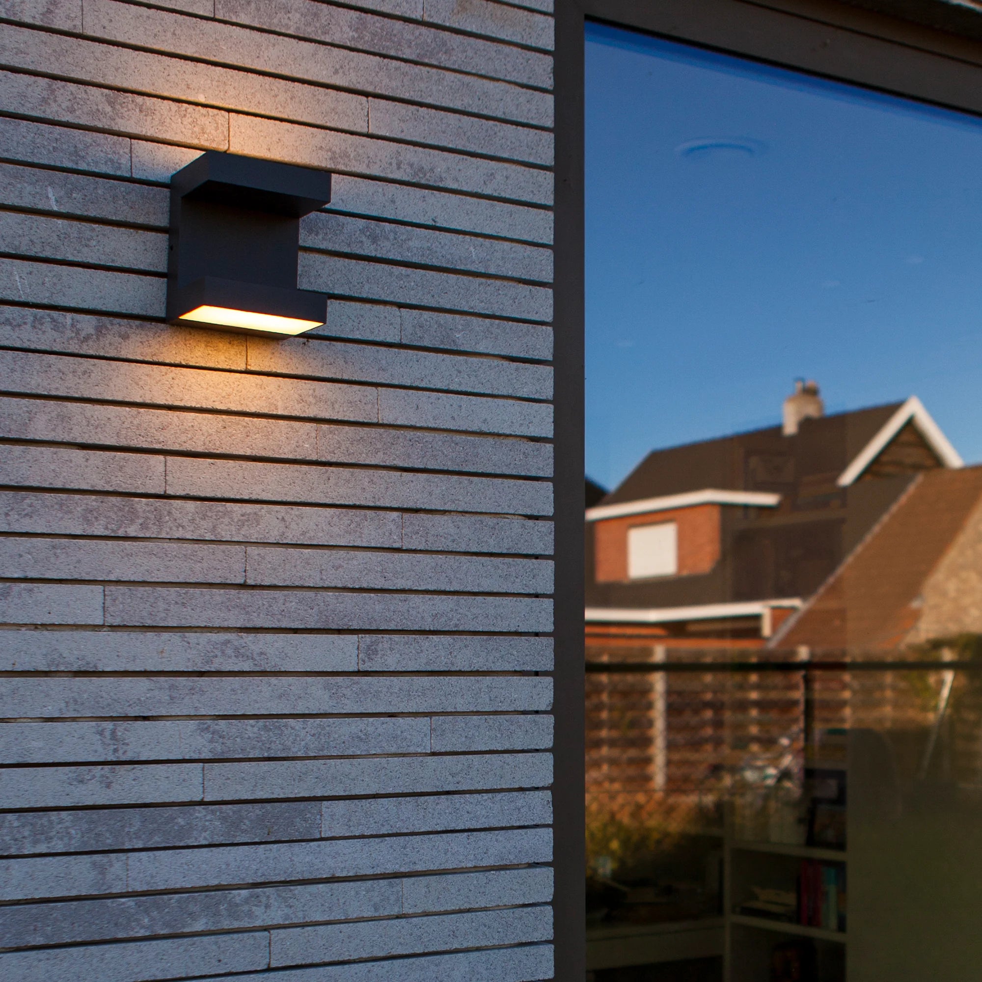 LED zidna svjetiljka TWISTO, tamno siva, 13W, 3000K/4000K, IP65