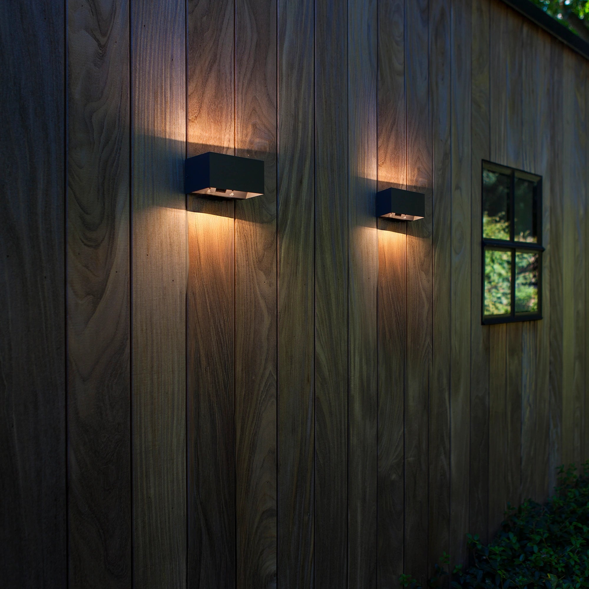 LED zidna svjetiljka GEMINI, senzor pokreta, tamno siva, 7.8W, 3000K, IP54