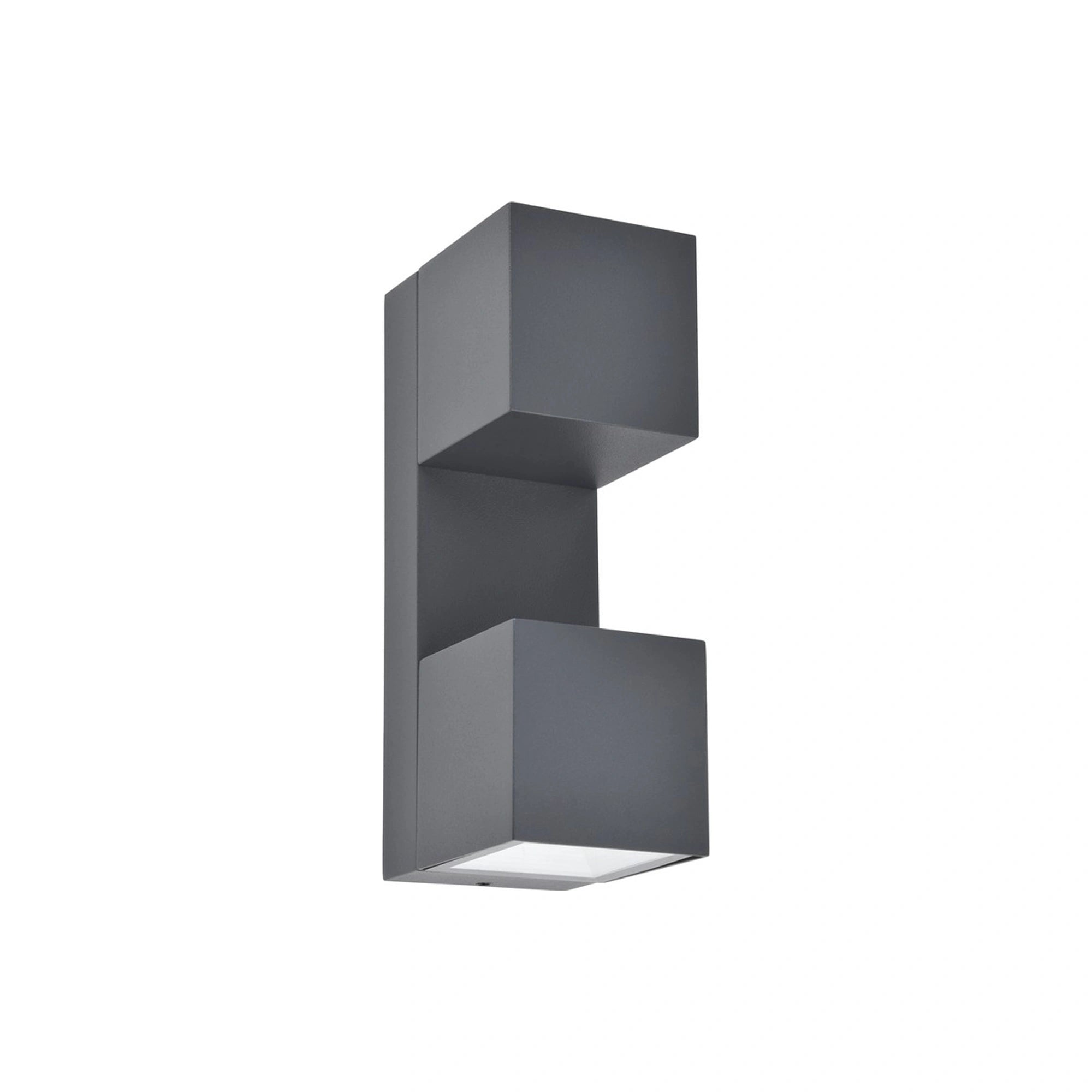 LED zidna svjetiljka FARI, tamno siva, 10W, 3000K, IP54