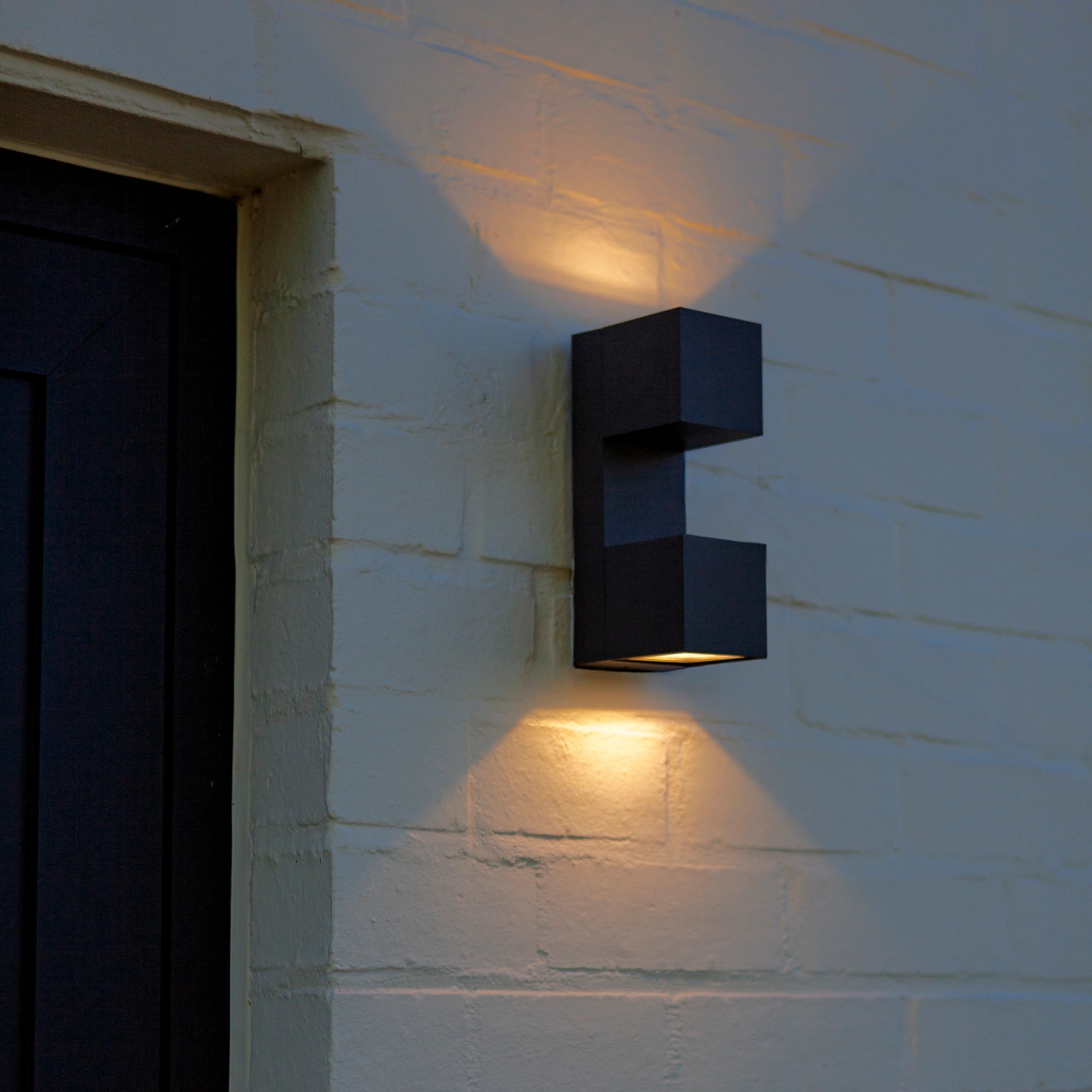 LED zidna svjetiljka FARI, tamno siva, 10W, 3000K, IP54