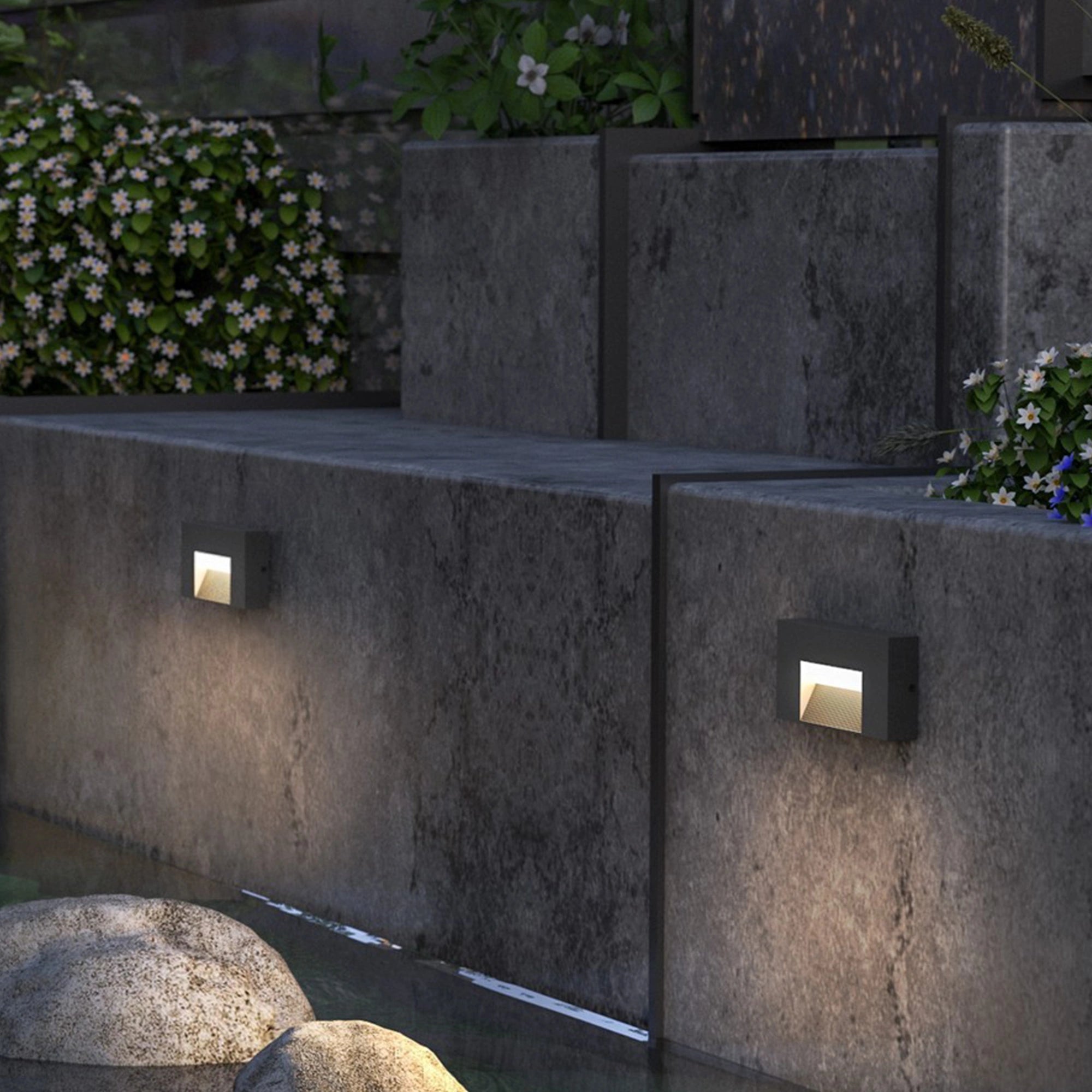 LED zidna svjetiljka ARTEO, tamno siva, 9.5W, CCT, IP65