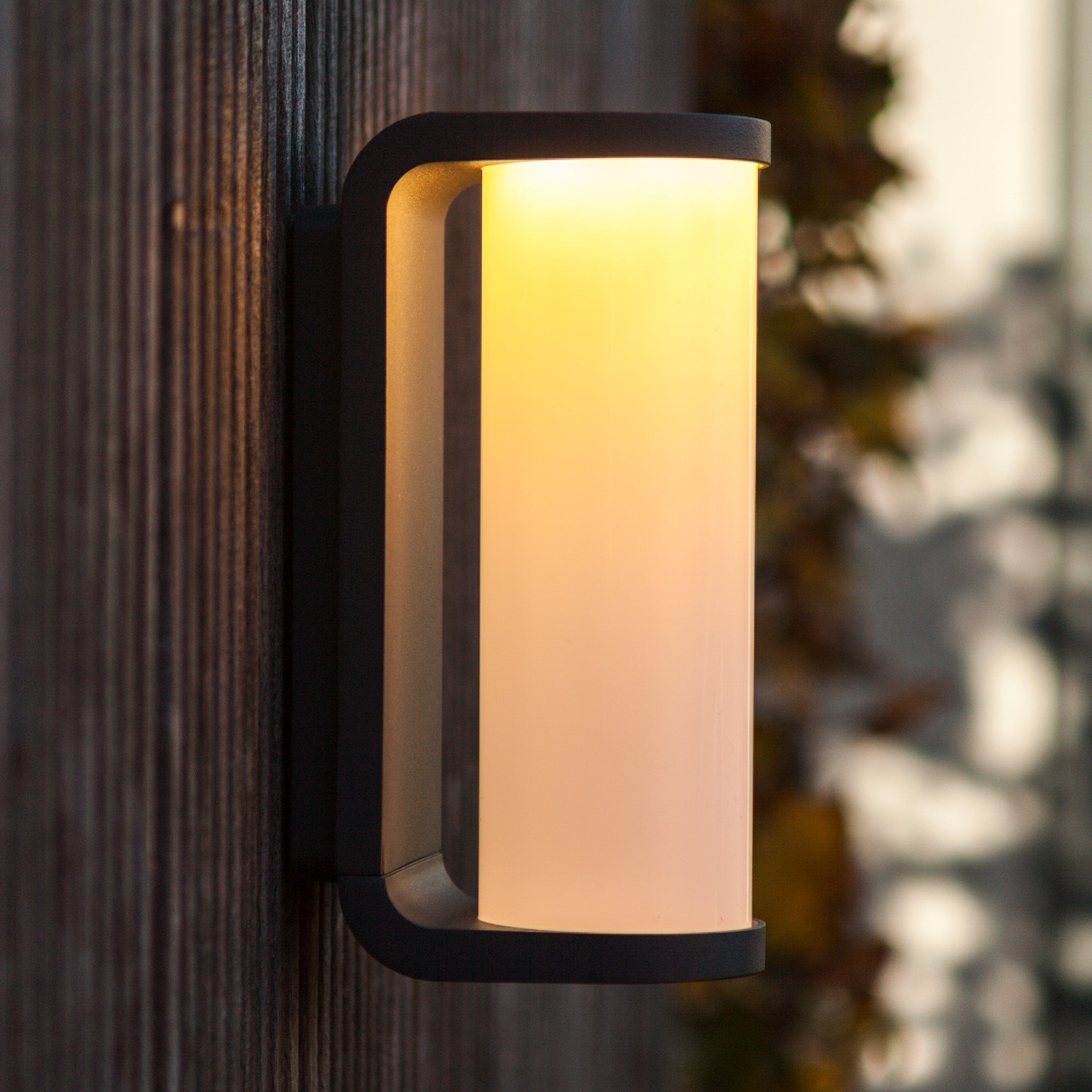 ADALYN LED zidna svjetiljka, tamno siva, 10.2W, 3000K, IP44, 200mm
