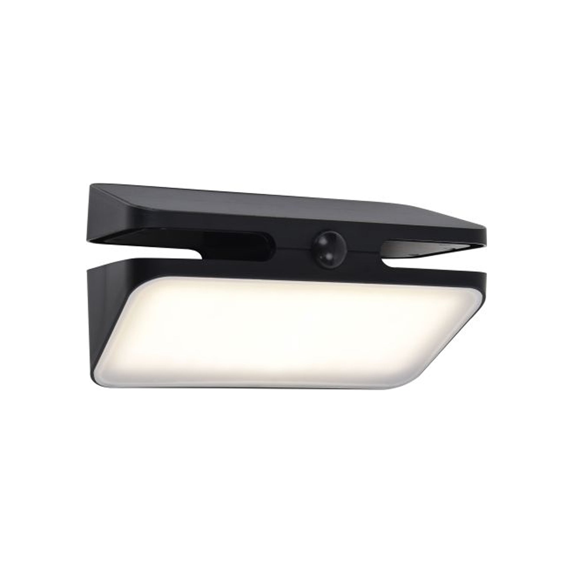 AERO LED solarna zidna svjetiljka, senzor pokreta, mat crna, 8.6W, 4000K, IP54, 109mm