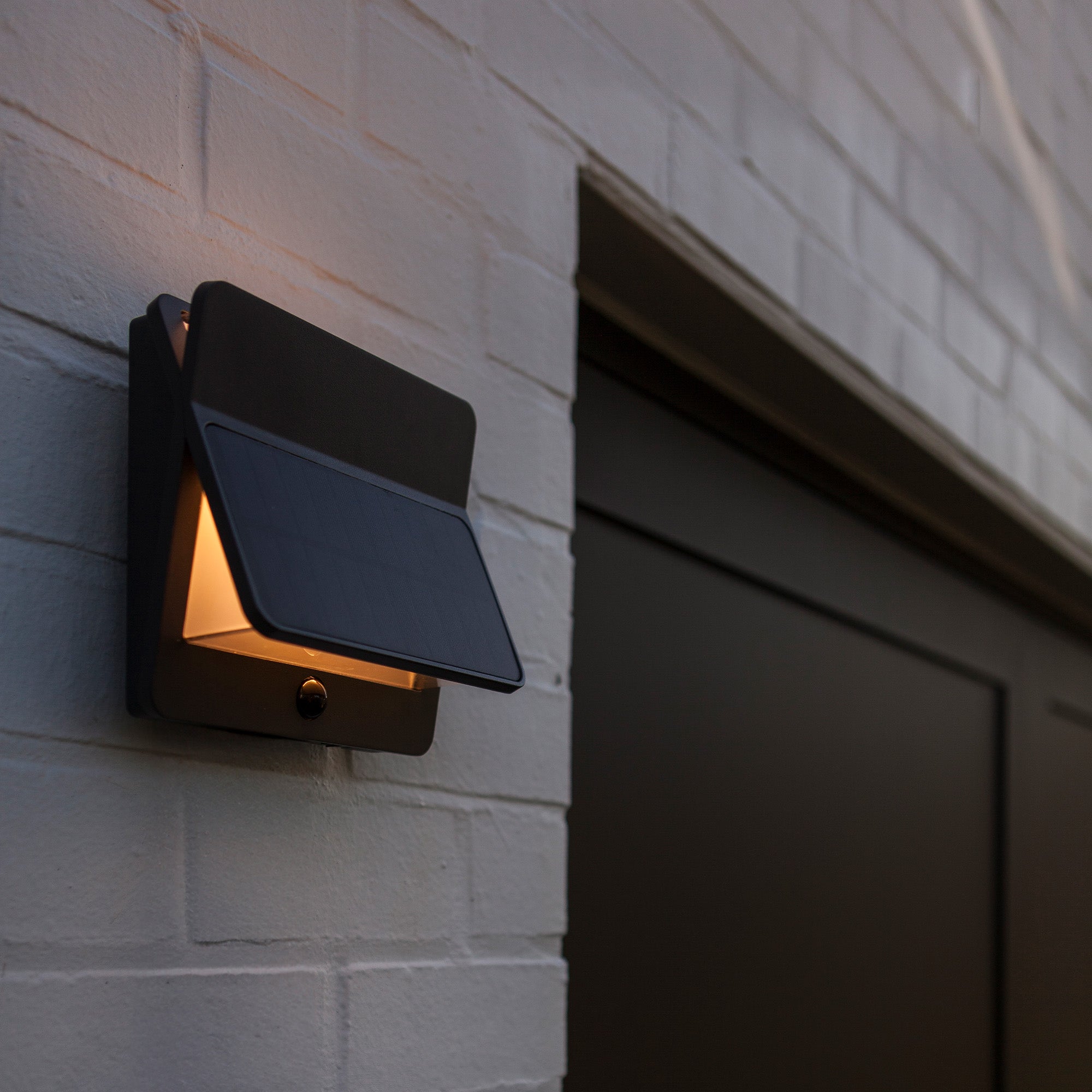ALETA LED solarna zidna svjetiljka, senzor pokreta, tamno siva, 12.6W, 3000K, IP54, 163mm