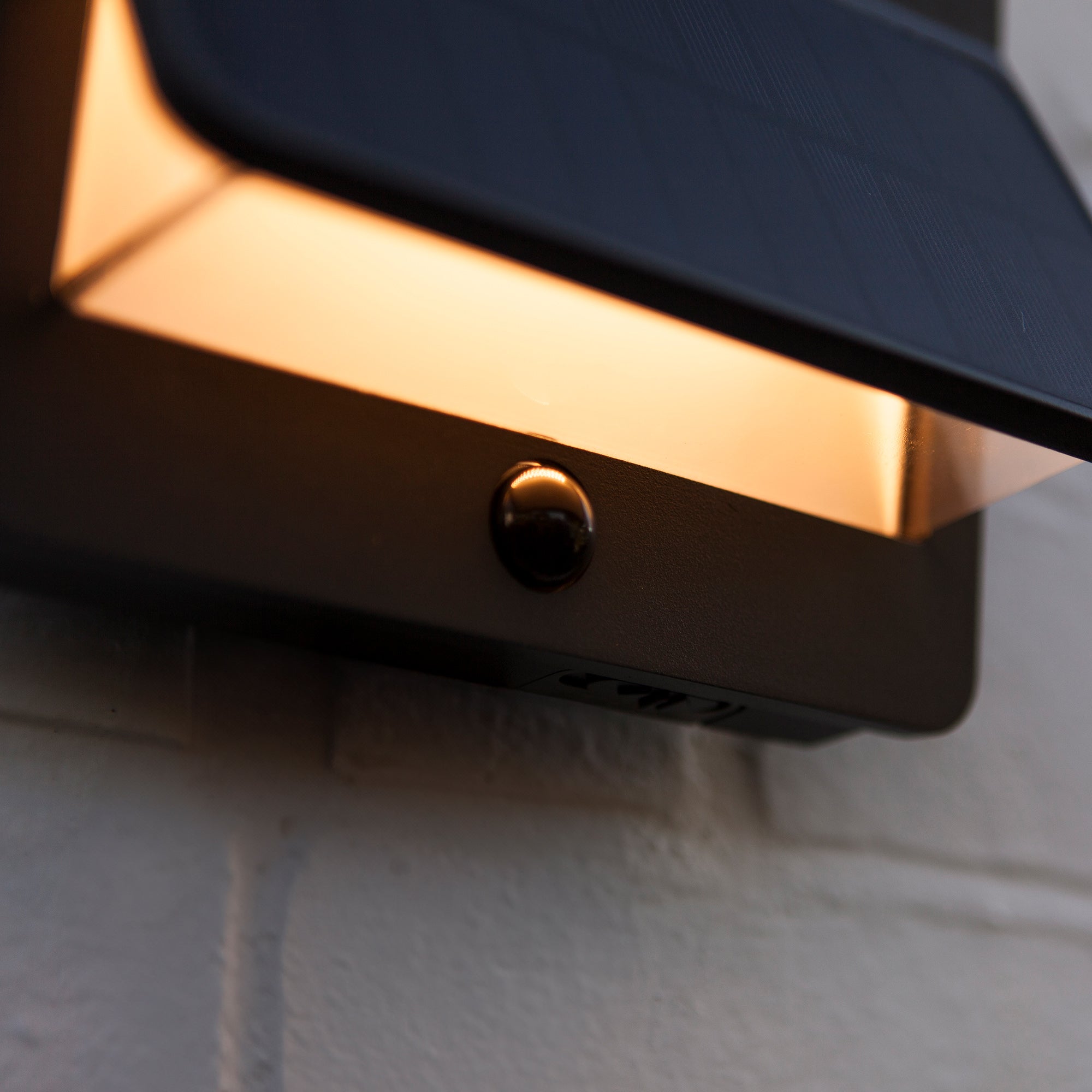ALETA LED solarna zidna svjetiljka, senzor pokreta, tamno siva, 12.6W, 3000K, IP54, 163mm