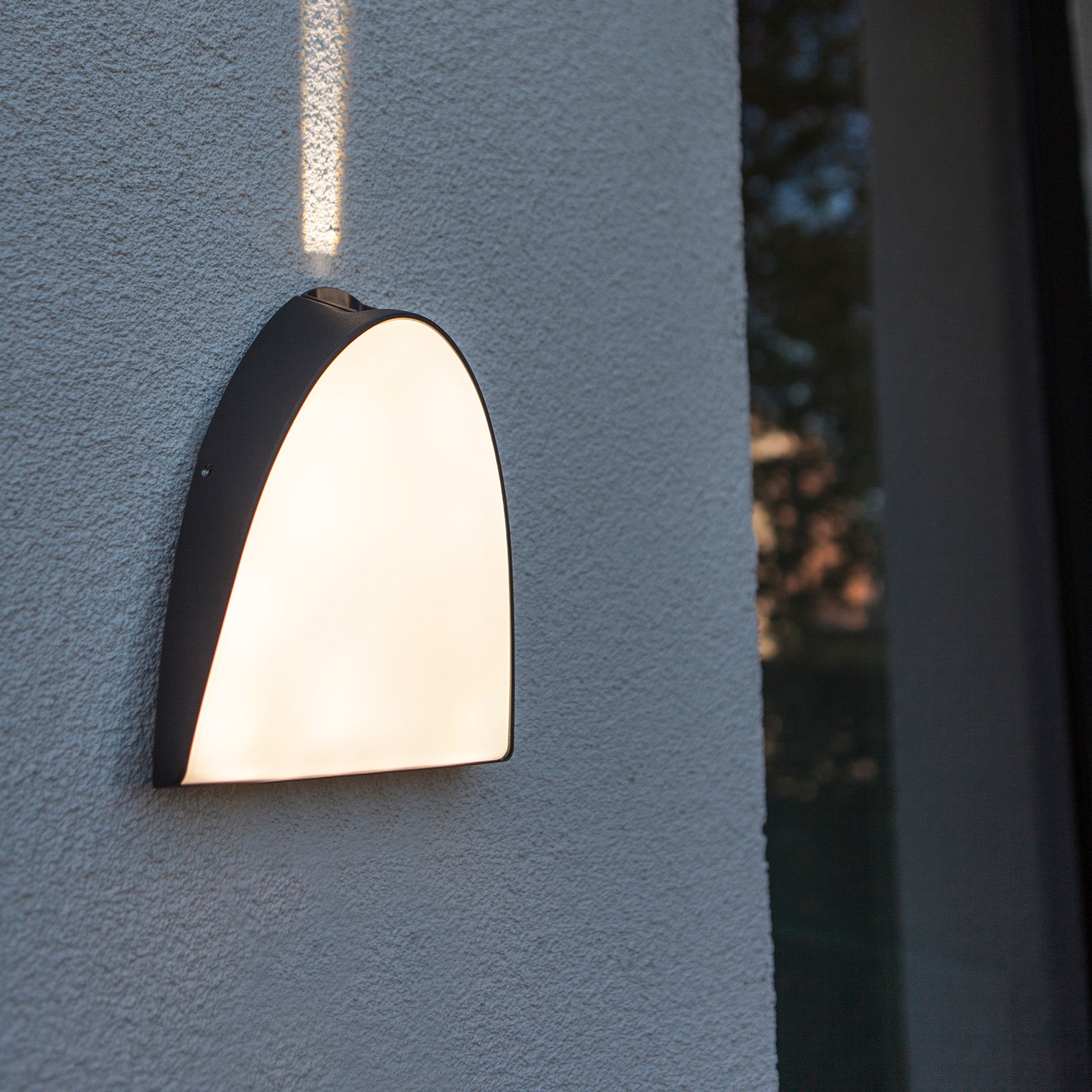 APOLLO LED zidna svjetiljka, tamno siva, 9.6W, 3000K, IP54, 210mm