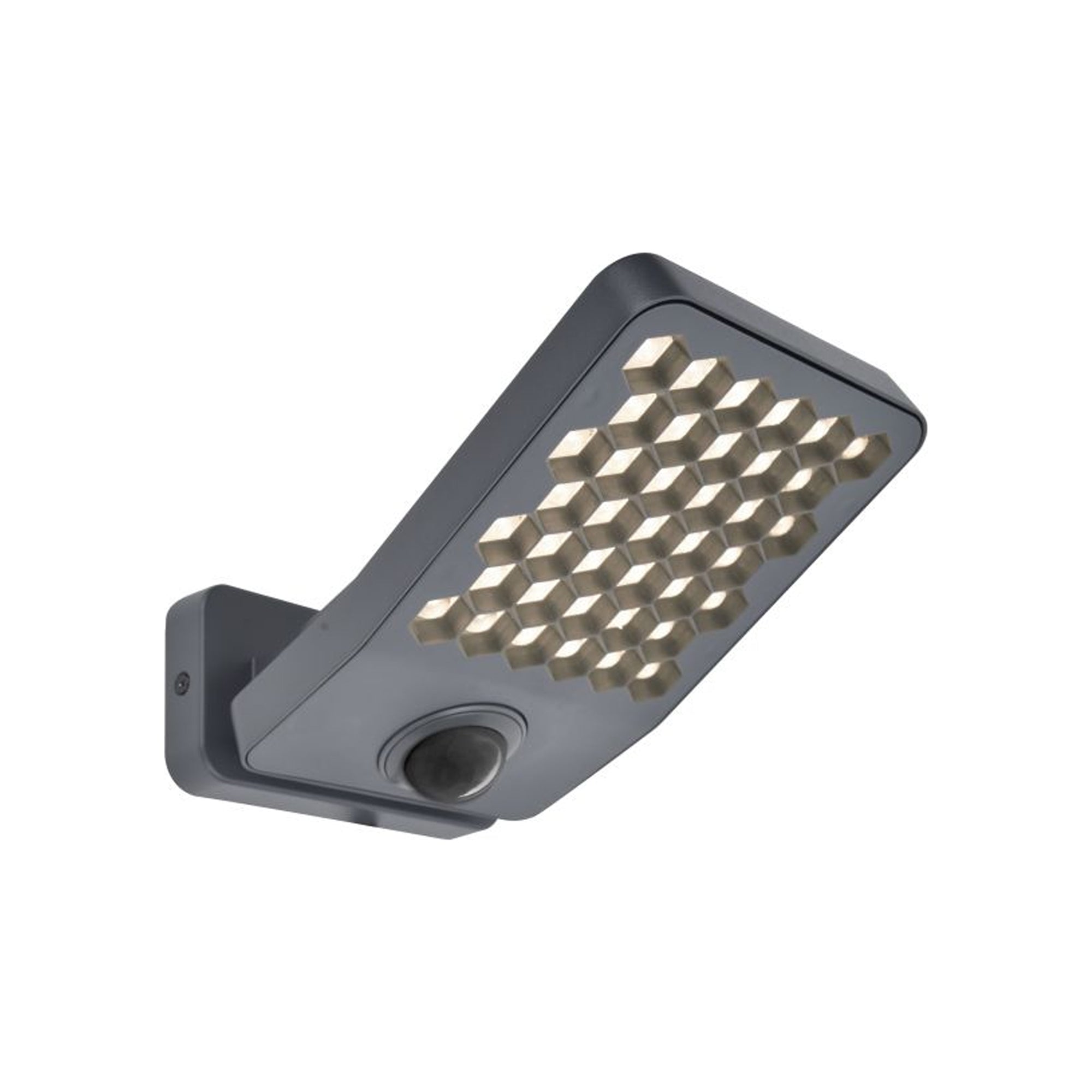 ATLANTIS LED reflektor, senzor pokreta, tamno sivi, 14W, 4000K, IP54, 124mm