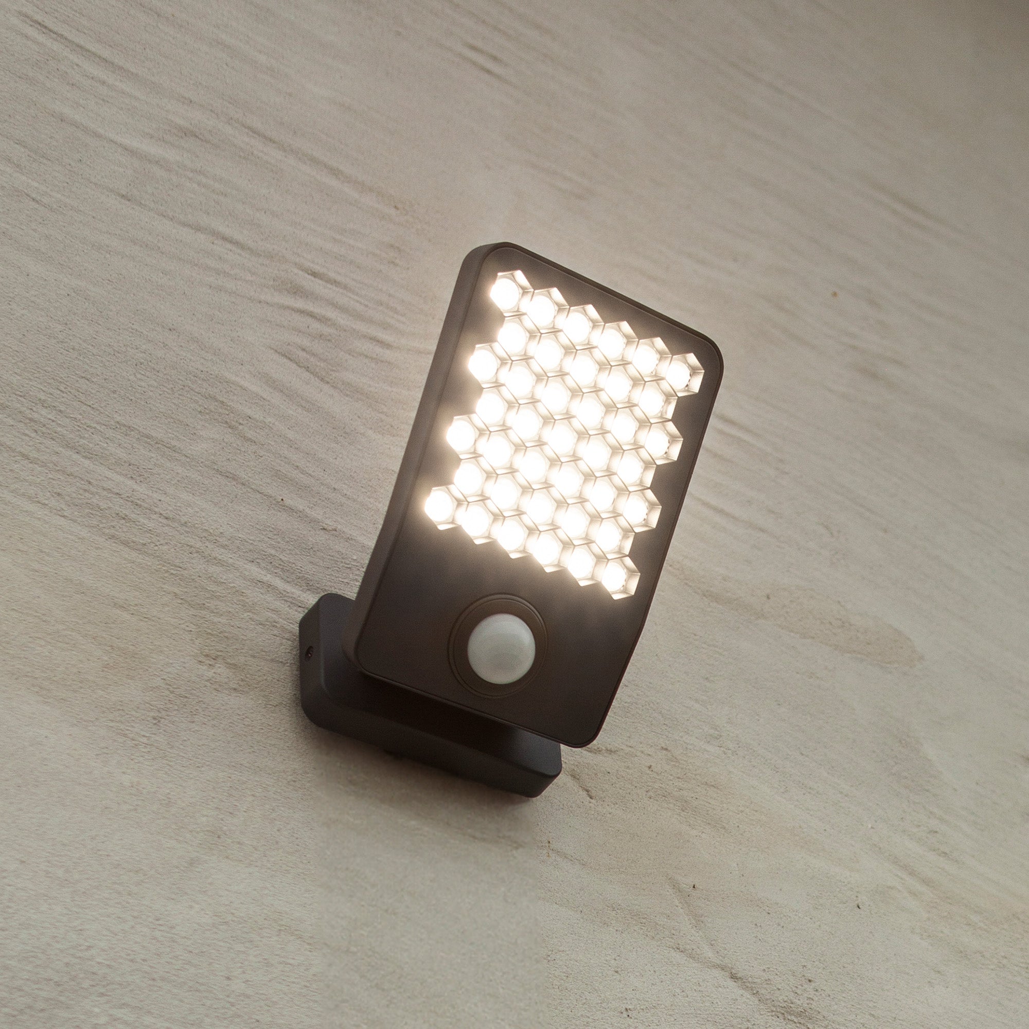 ATLANTIS LED reflektor, senzor pokreta, tamno sivi, 14W, 4000K, IP54, 124mm