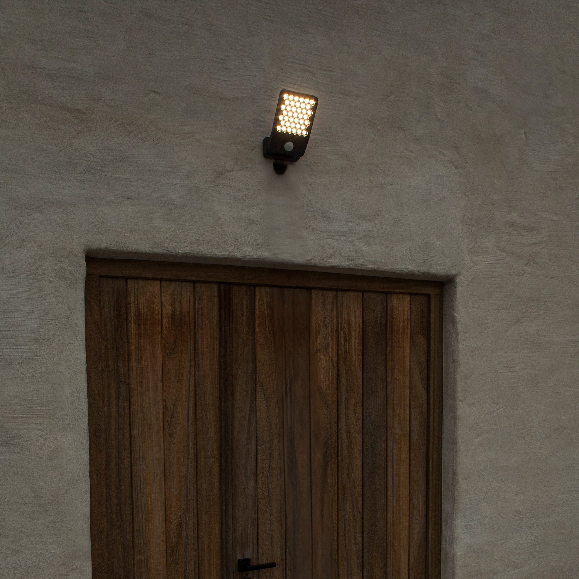 ATLANTIS LED reflektor, senzor pokreta, tamno sivi, 14W, 3000K, IP54, 124mm