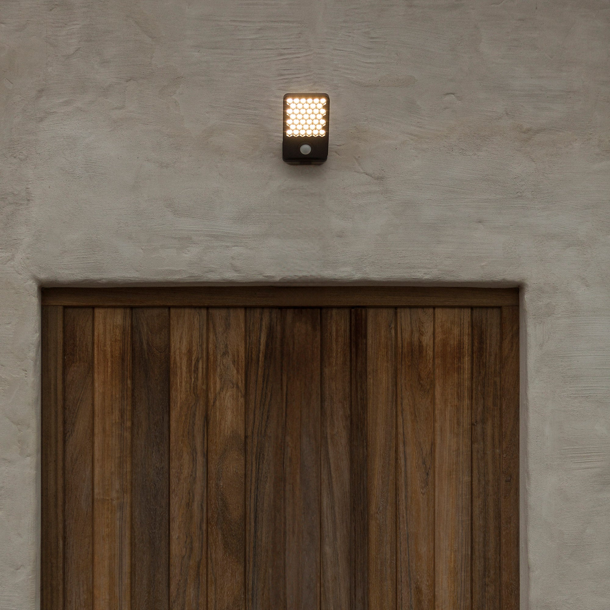ATLANTIS LED reflektor, senzor pokreta, tamno sivi, 14W, 3000K, IP54, 124mm