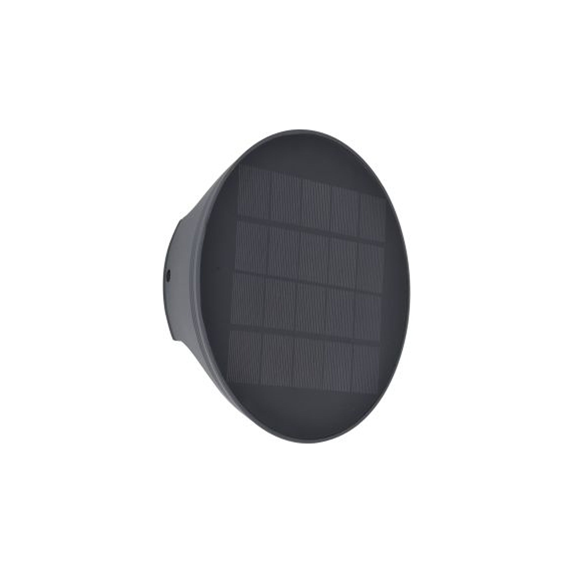 BELKA LED solarna zidna svjetiljka, hibridna, tamno siva, 9W, 3000K, IP54, 190mm