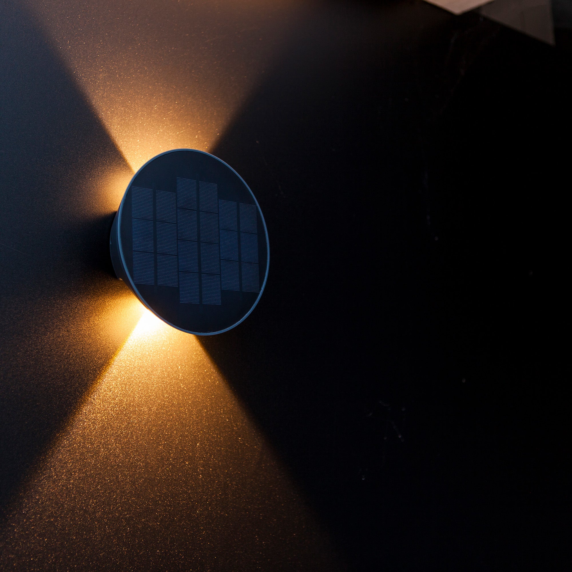 BELKA LED solarna zidna svjetiljka, hibridna, tamno siva, 9W, 3000K, IP54, 190mm