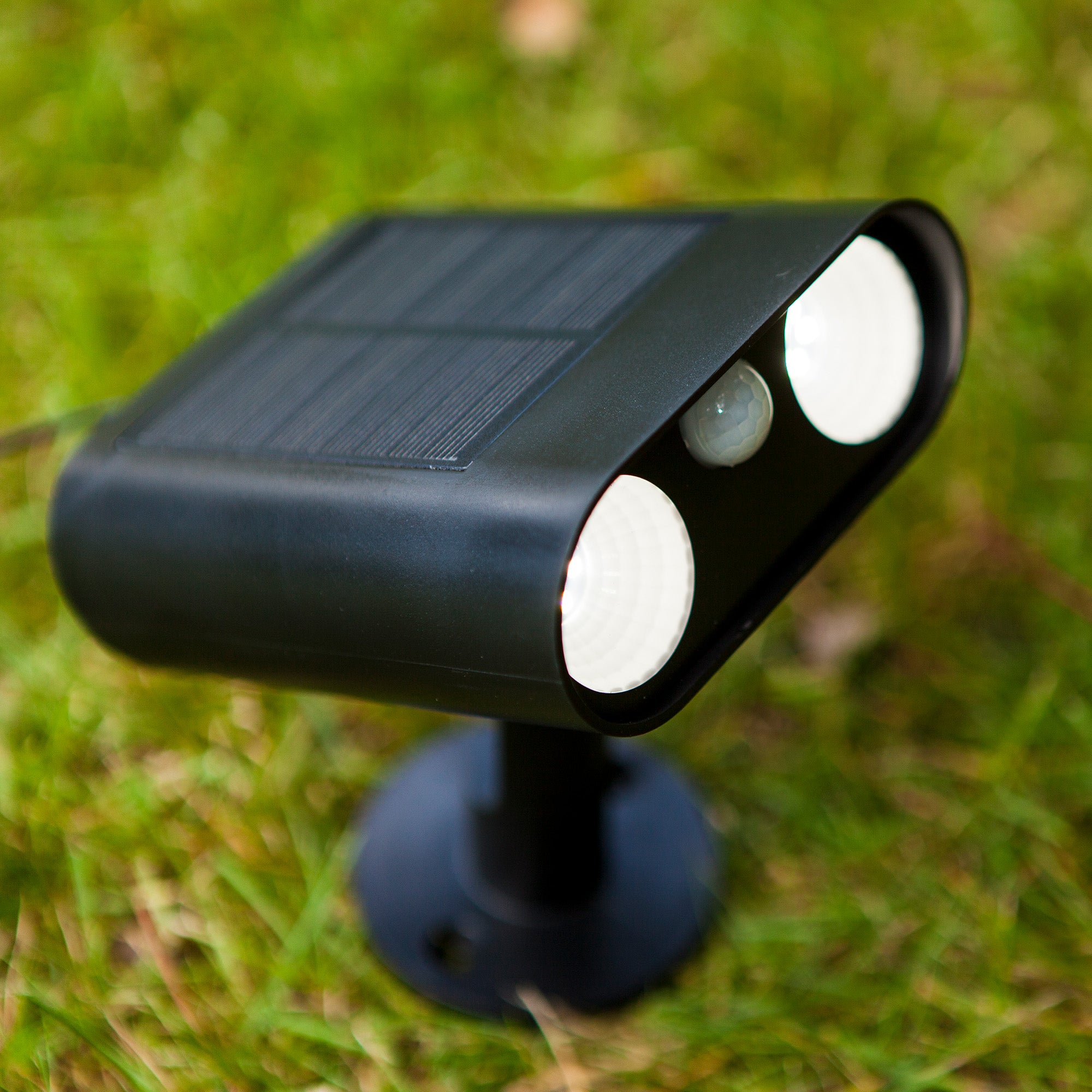BINGO LED solarna vrtna svjetiljka, senzor pokreta, mat crna, 8.2W, 5000K, IP54, 287mm