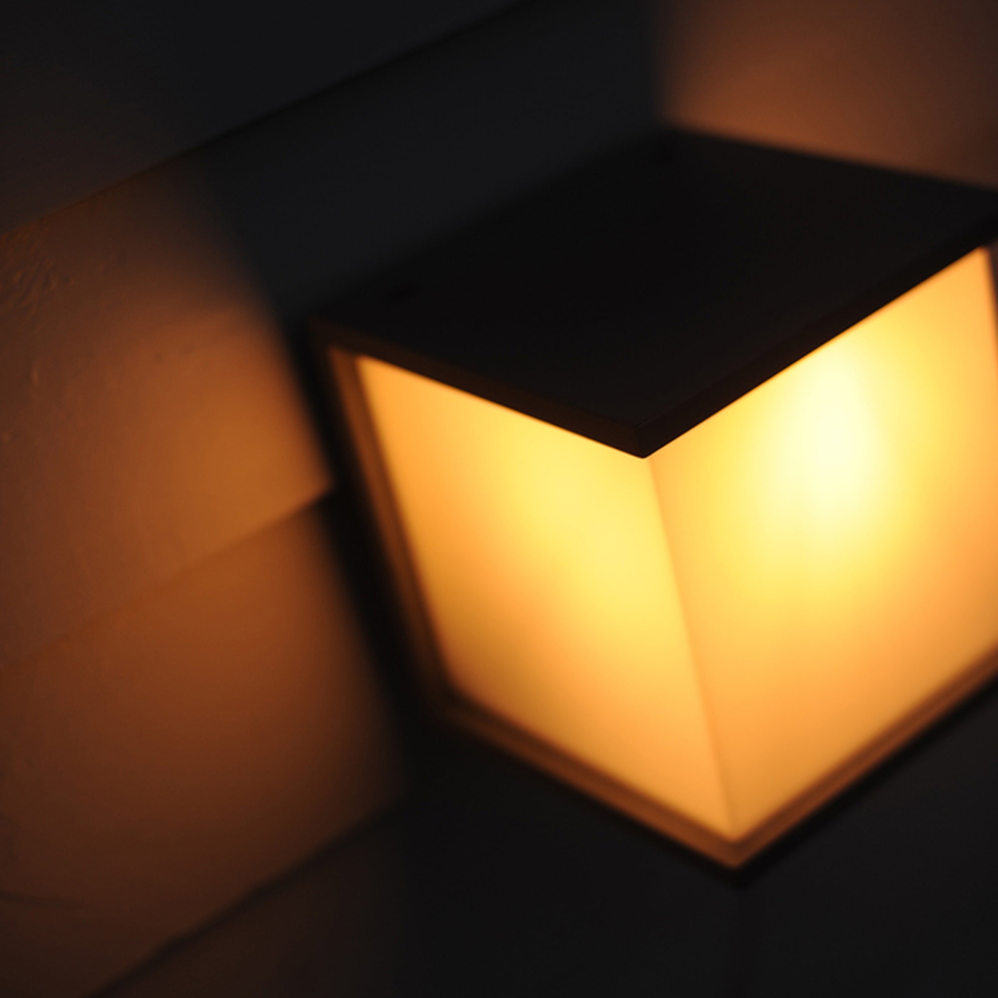 BOX CUBE zidna svjetiljka, tamno siva, 1xE27, IP44, 165mm
