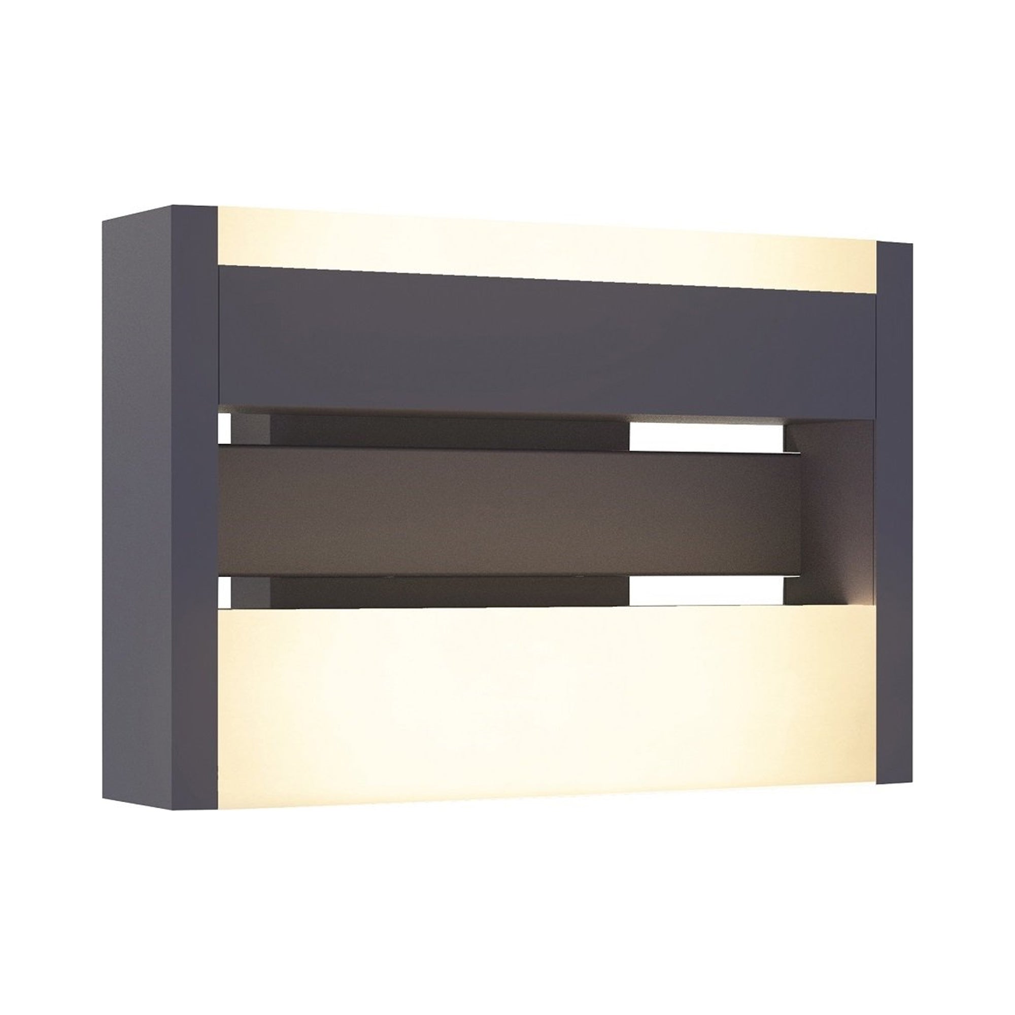 CONROY LED zidna svjetiljka, tamno siva, 13.5W, 3000K, IP44, 155mm