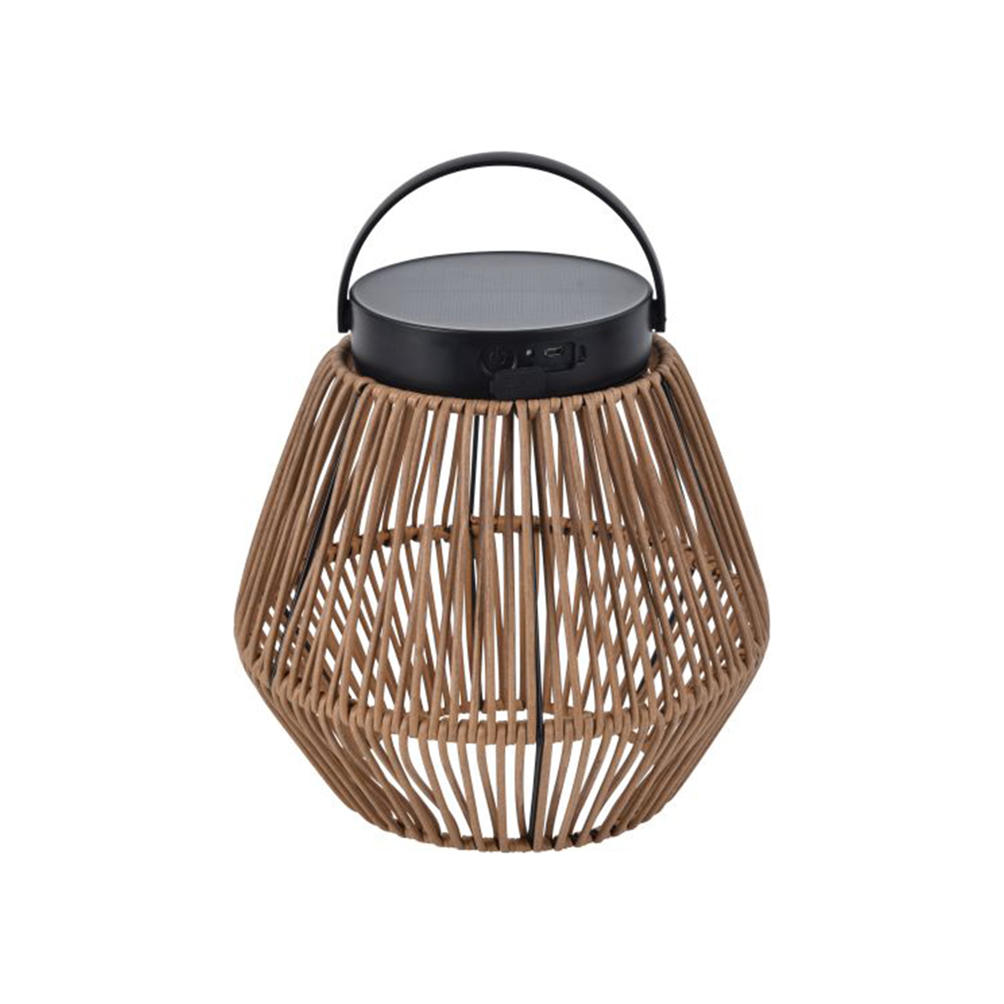 COPPA LED solarna stolna svjetiljka, imitacija drva, 2.8W, 4000K, IP44, 220mm