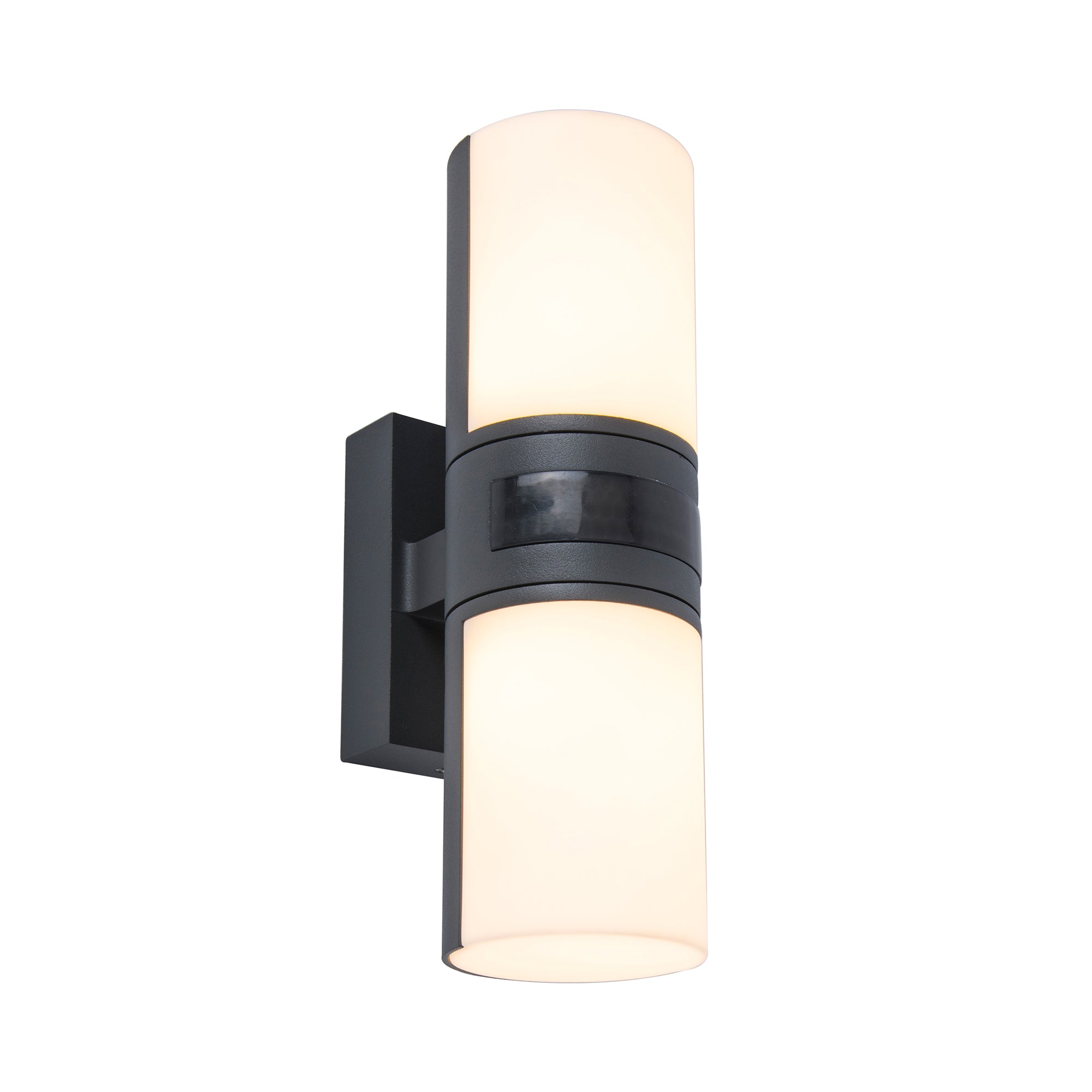 CYRA LED zidna svjetiljka, senzor pokreta, tamno siva, 16.1W, 3000K, IP54, 245mm